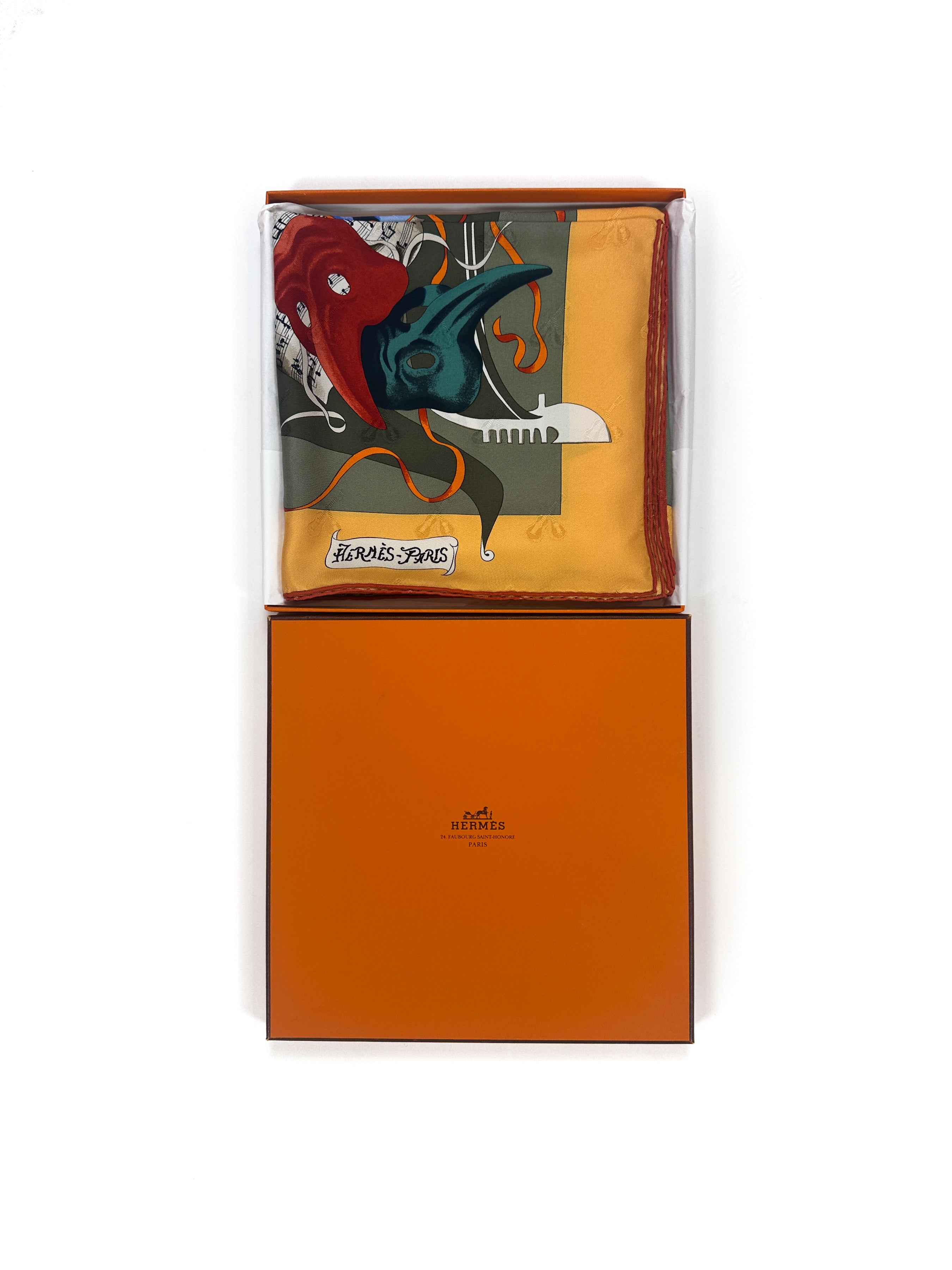 Hermès Le Carnival de Venise First Edition Jacquard 90