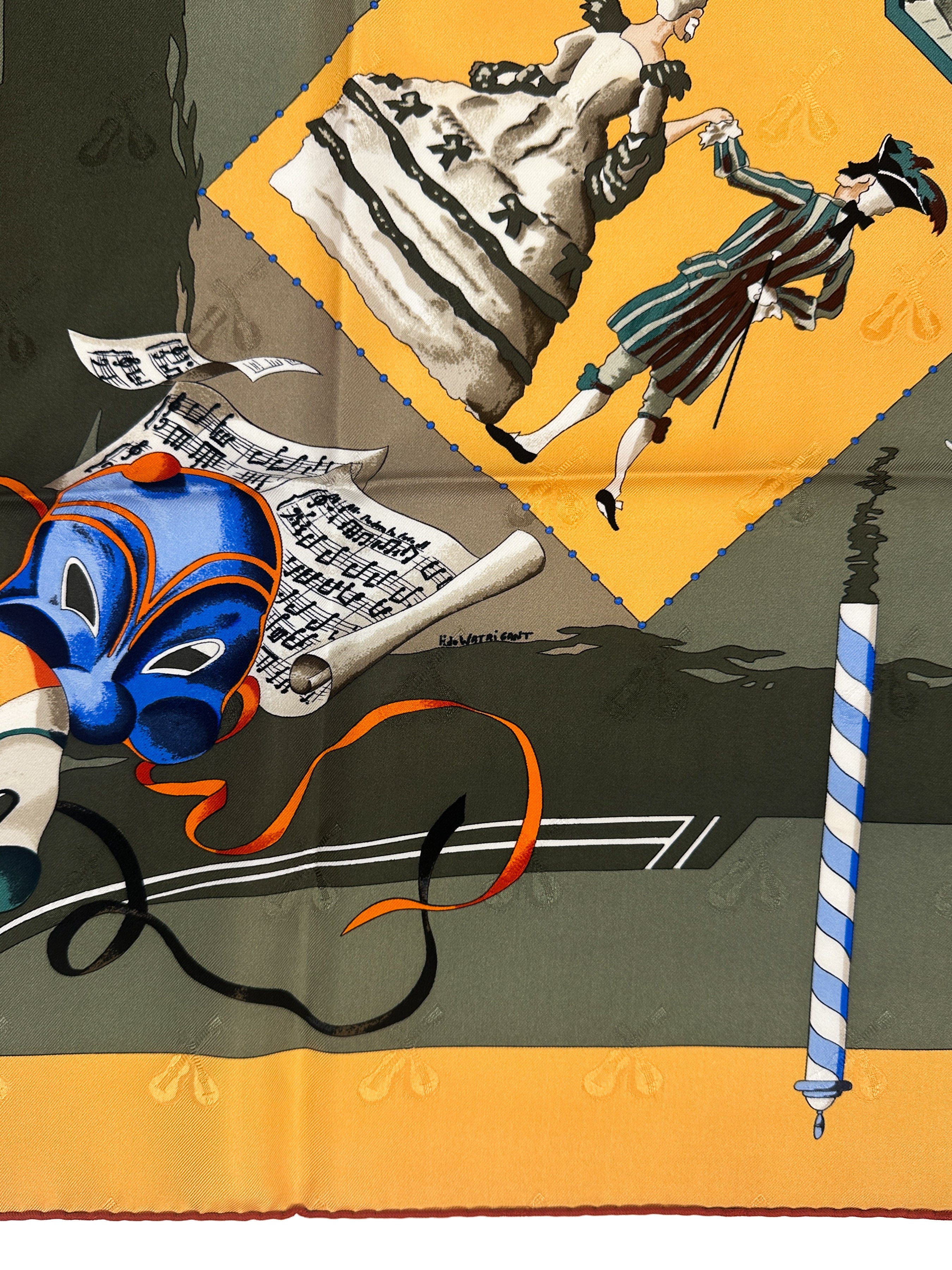 Hermès Le Carnival de Venise First Edition Jacquard 90