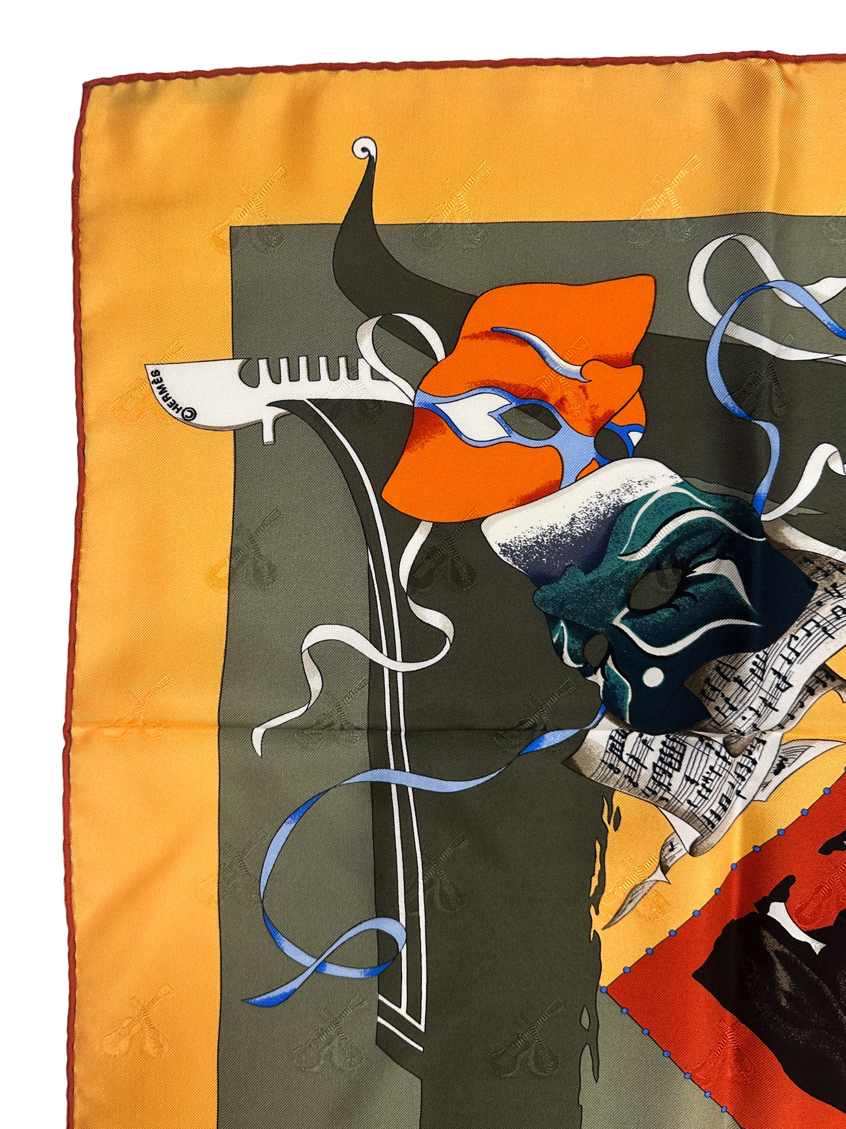 Hermès Le Carnival de Venise First Edition Jacquard 90