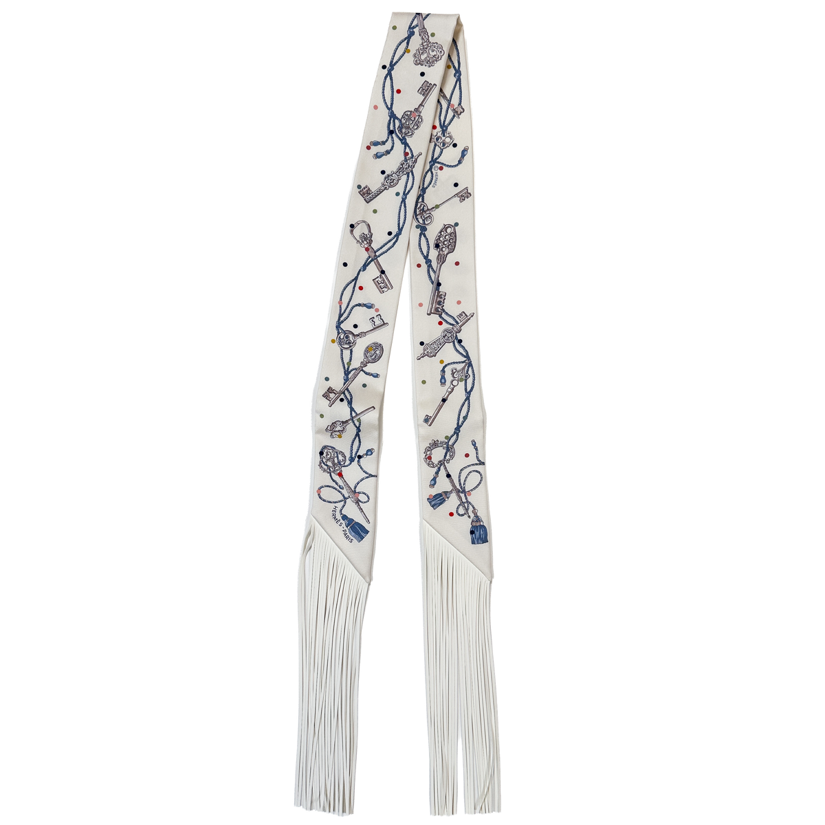 Hermès Les Cles au Pois Fringe Twilly