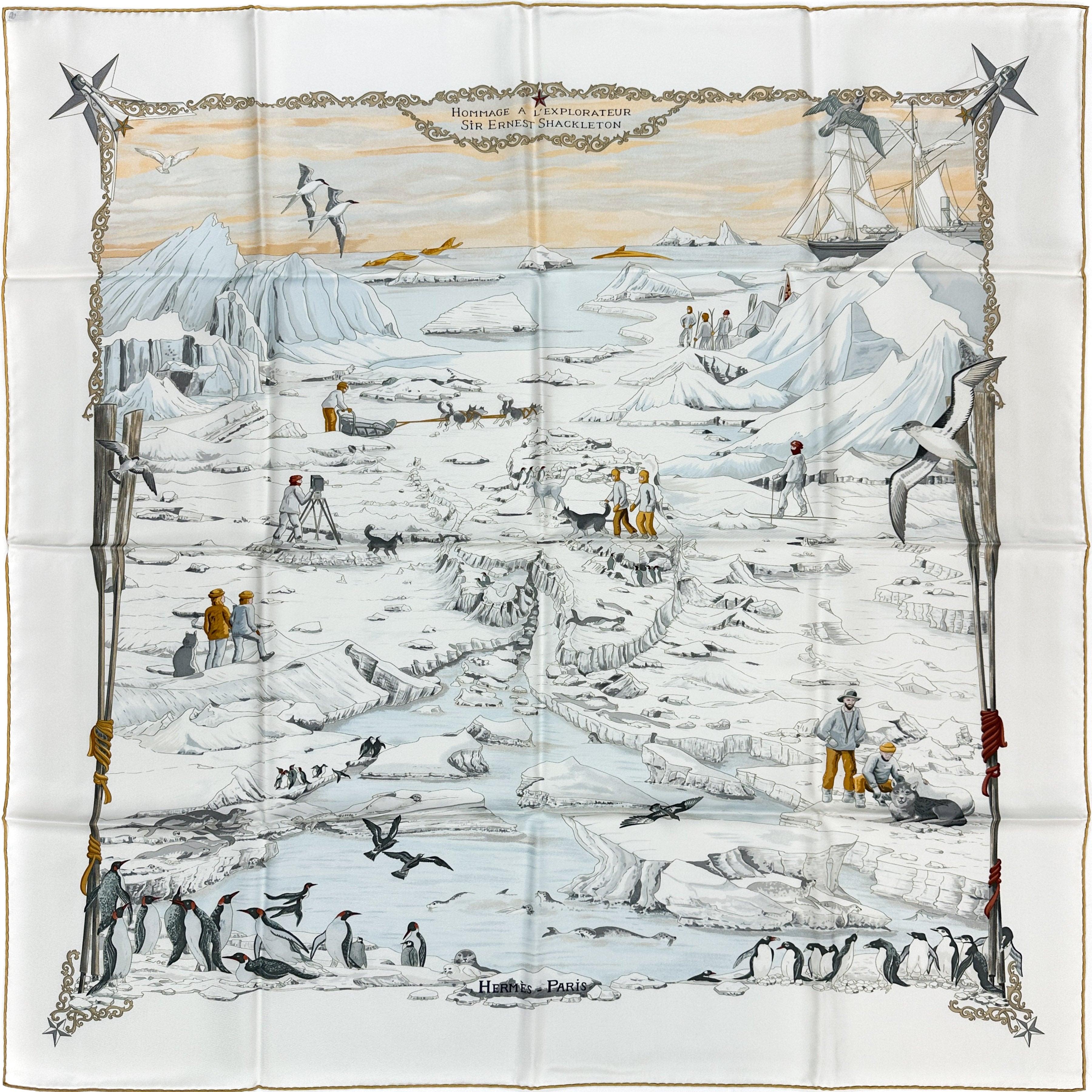 Hermès Hommage à l'Explorateur Sir Ernest Shackleton 90