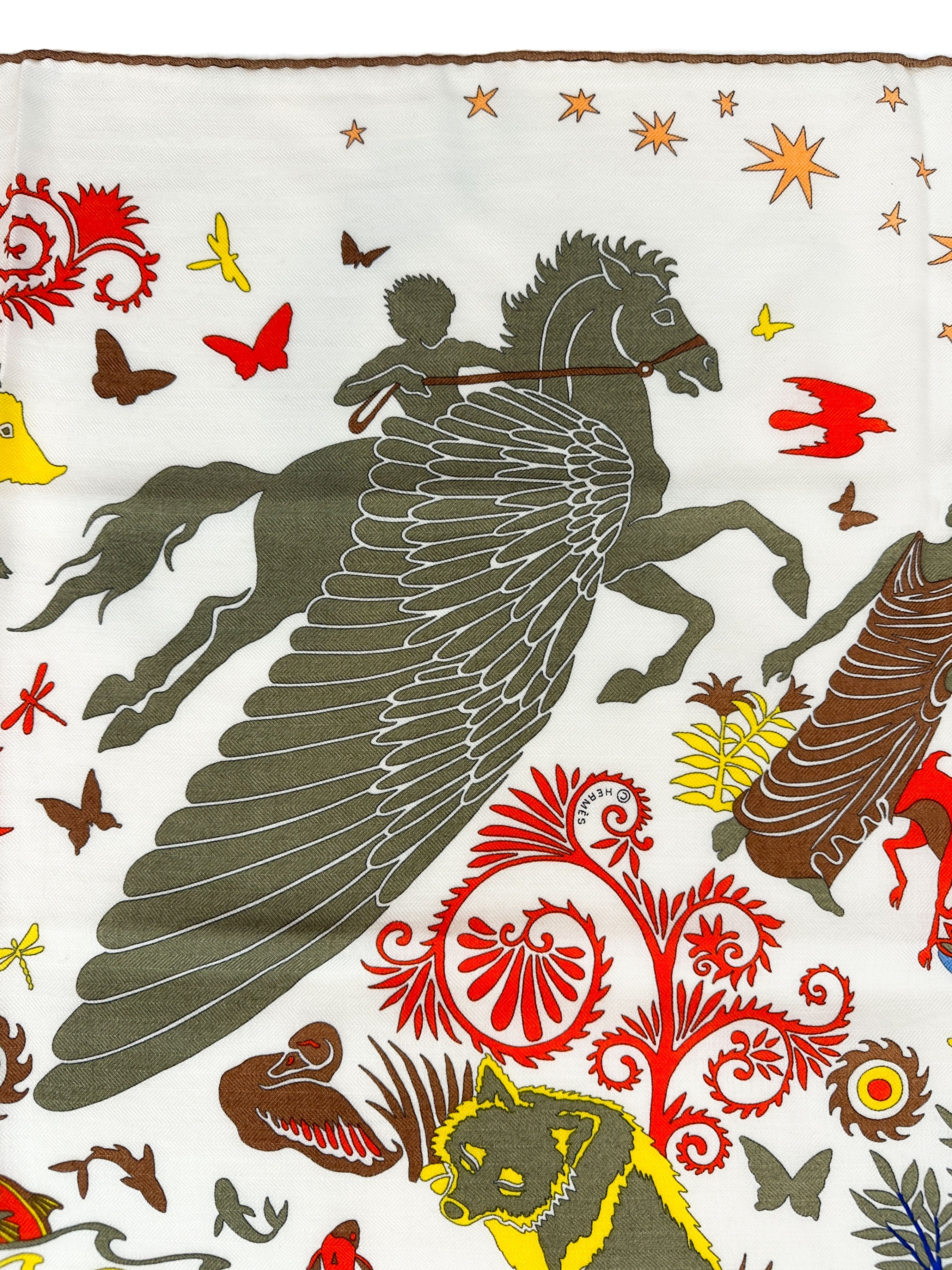 Hermès Sous le Charme d'Orphee Cashmere Silk 140