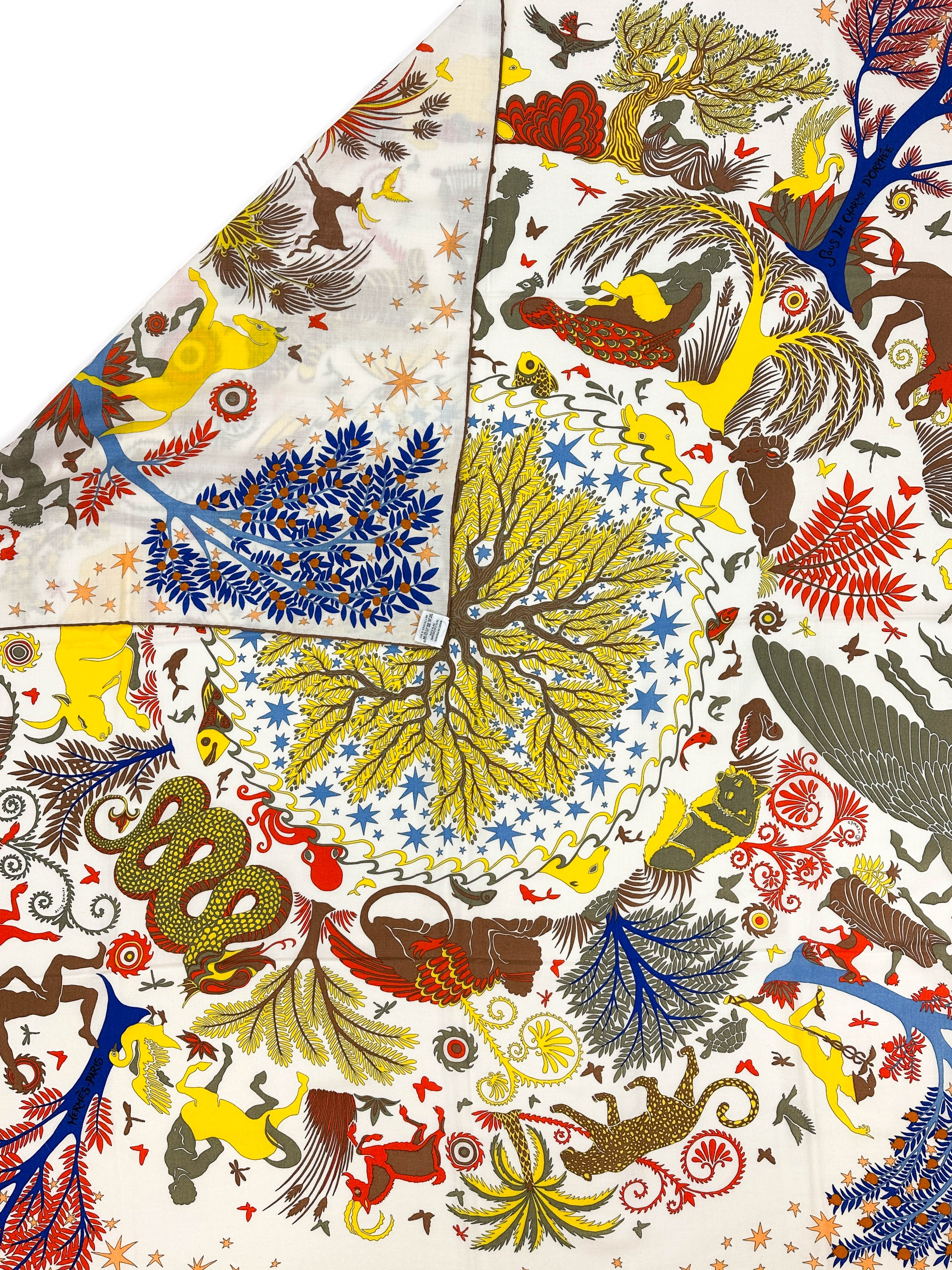 Hermès Sous le Charme d'Orphee Cashmere Silk 140
