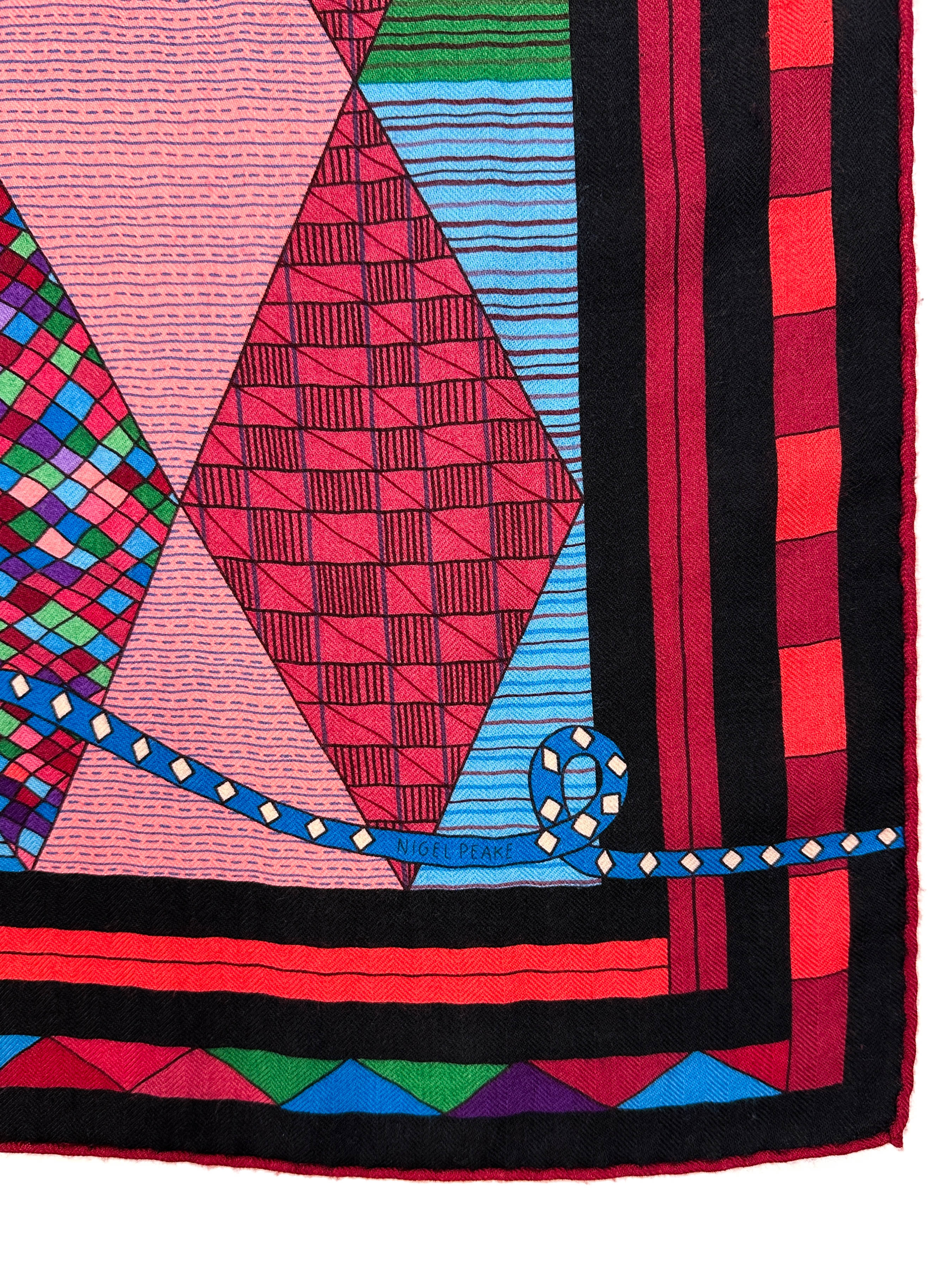 Hermès Patchwork Horse Cashmere Silk 140