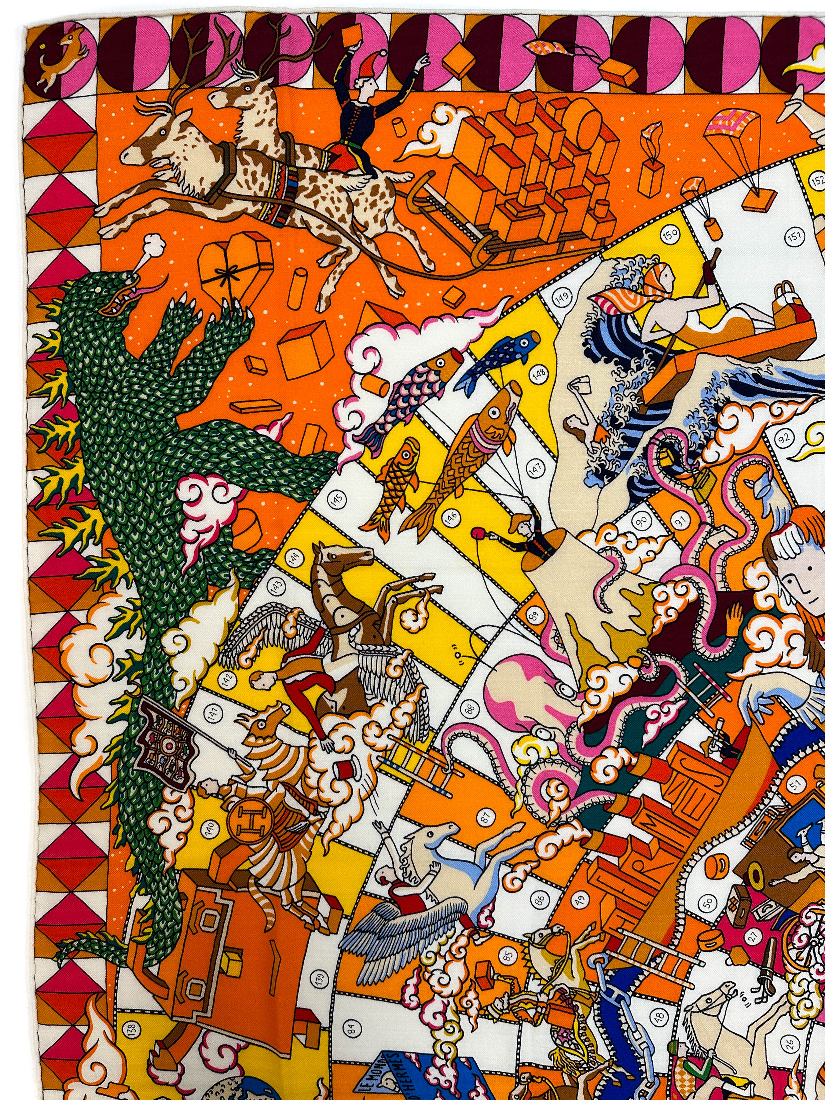 Hermès L’Epopée d’Hermès Cashmere Silk 140