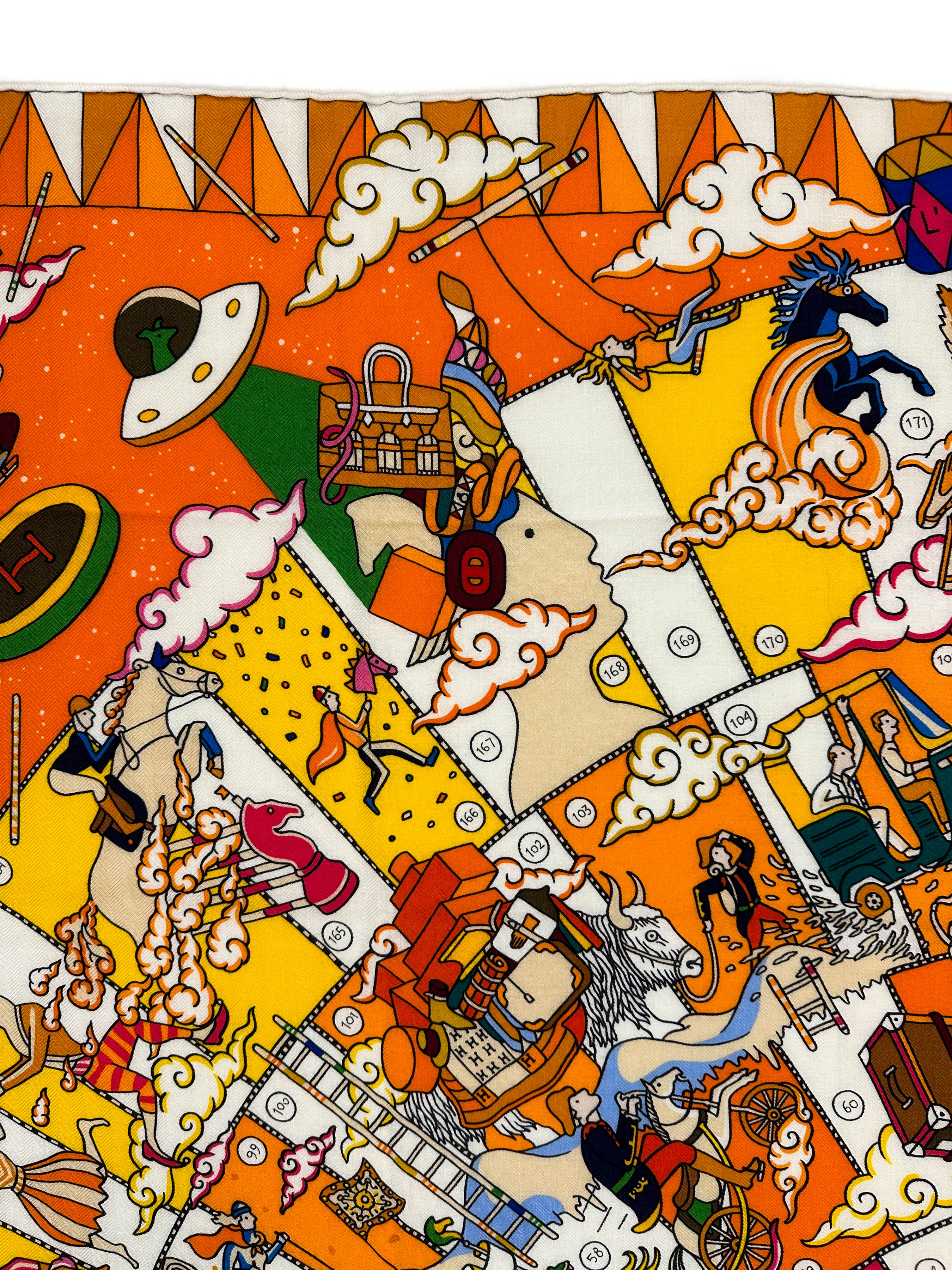 Hermès L’Epopée d’Hermès Cashmere Silk 140