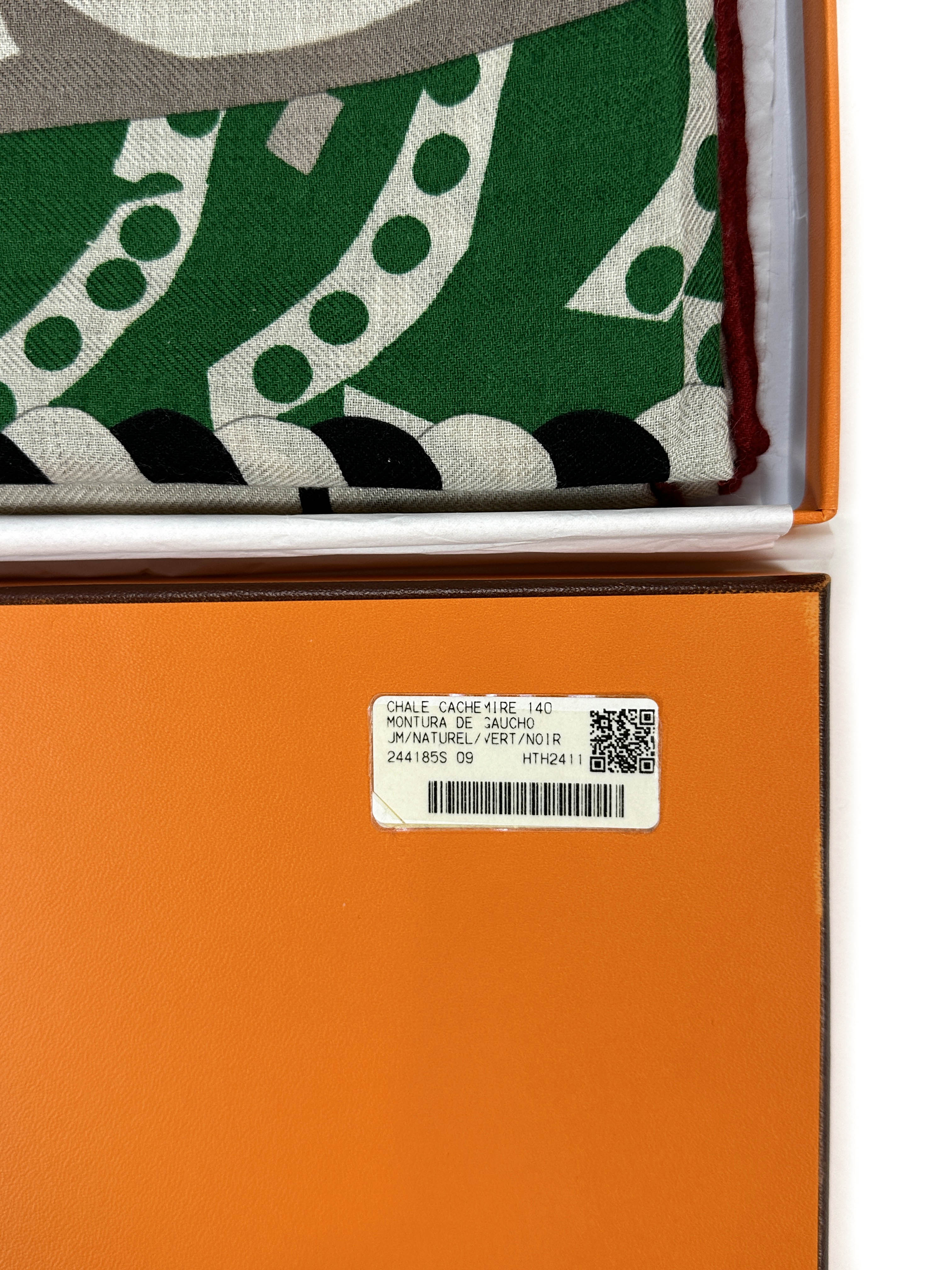 Hermès Montura de Gaucho Cashmere Silk 140