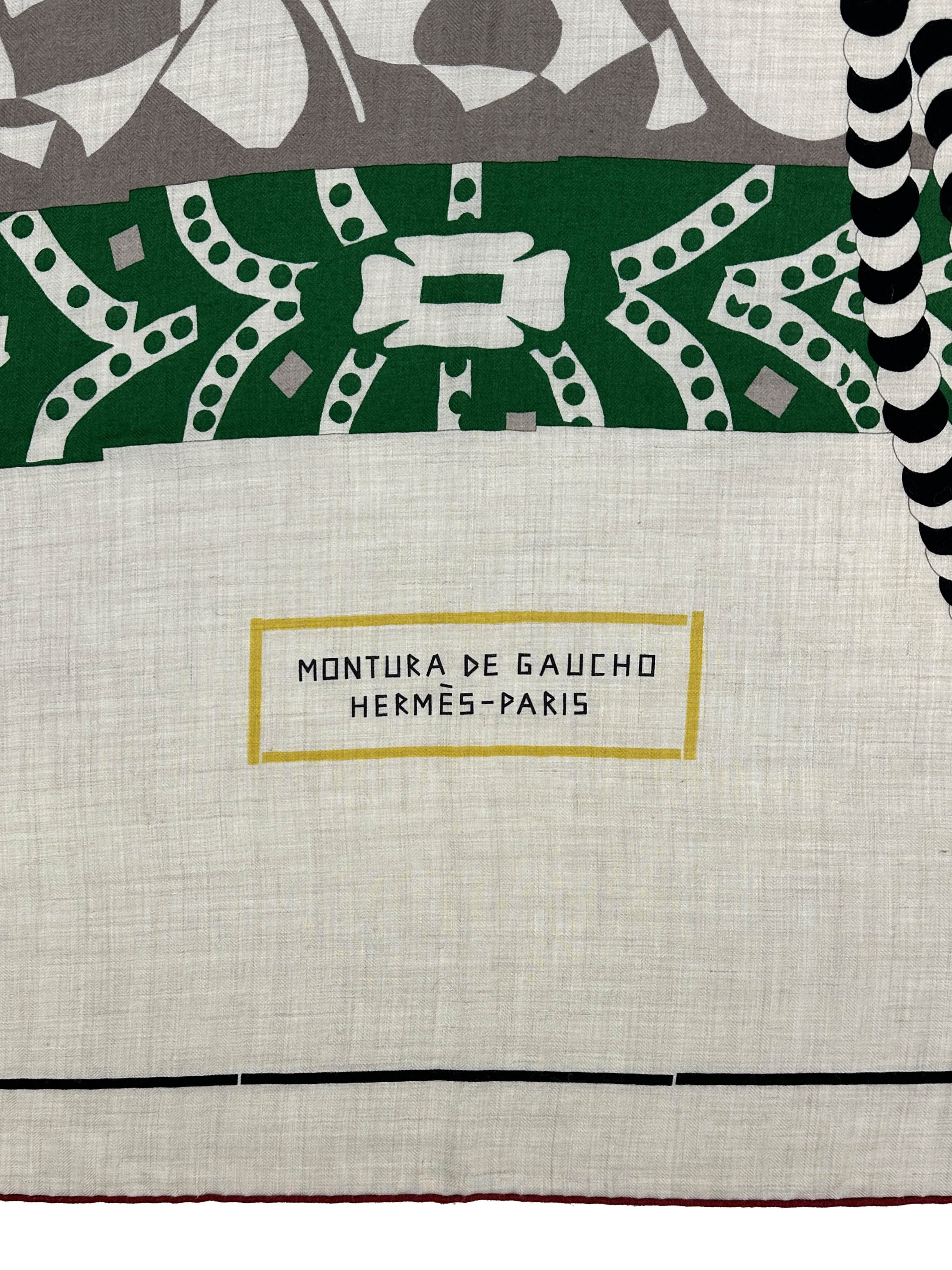 Hermès Montura de Gaucho Cashmere Silk 140