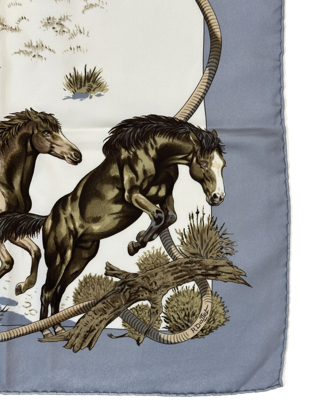 Hermès Les Mustangs 90