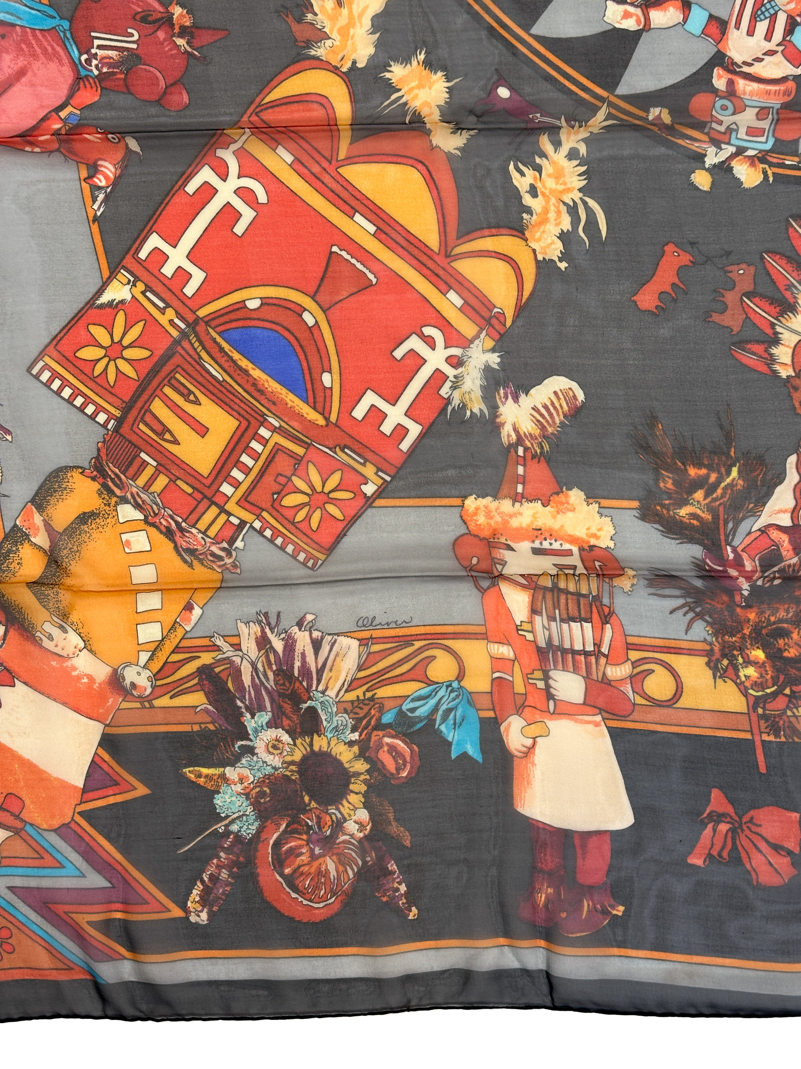 Hermès Kachinas Mousseline 140