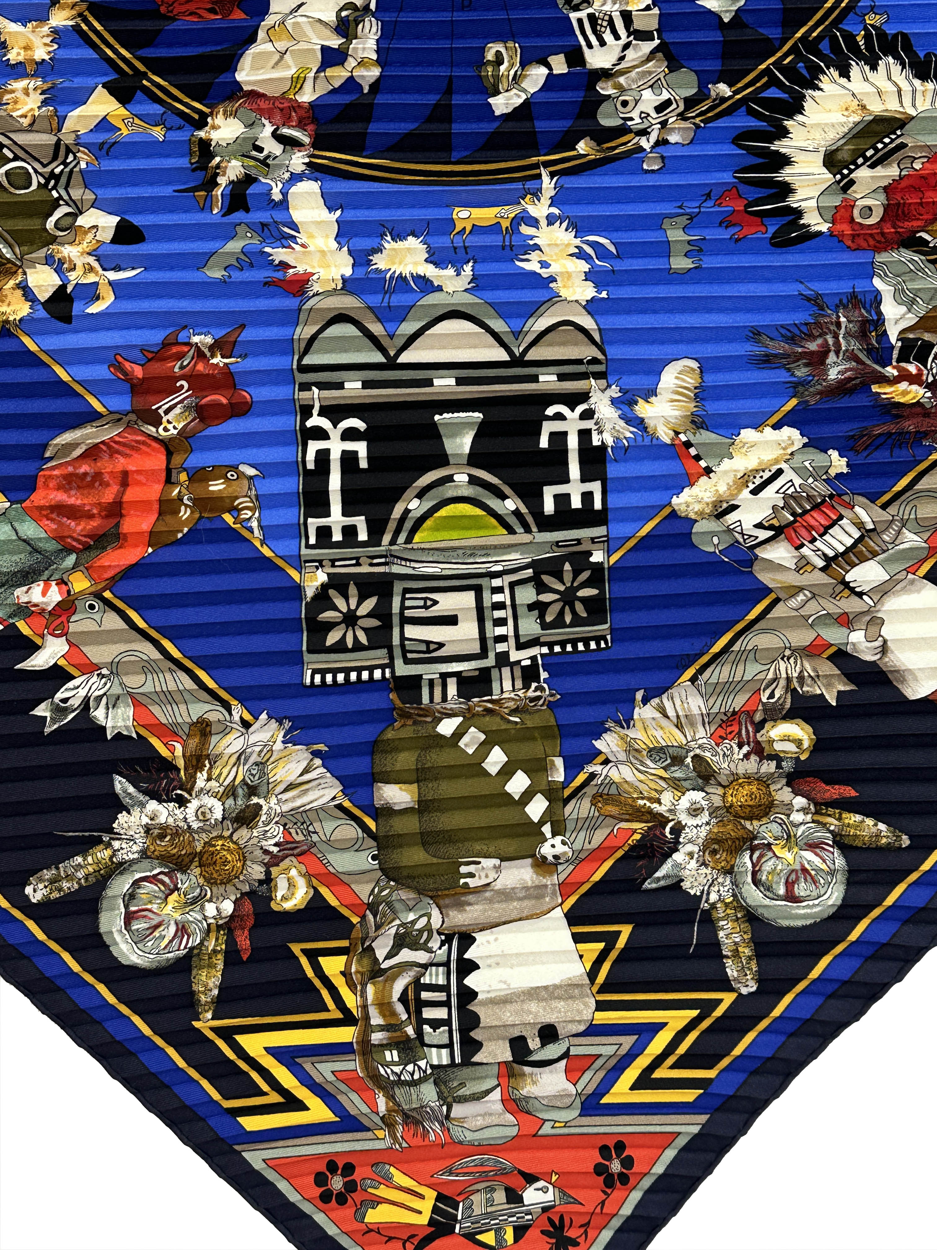 Hermès Kachinas Plissé 90
