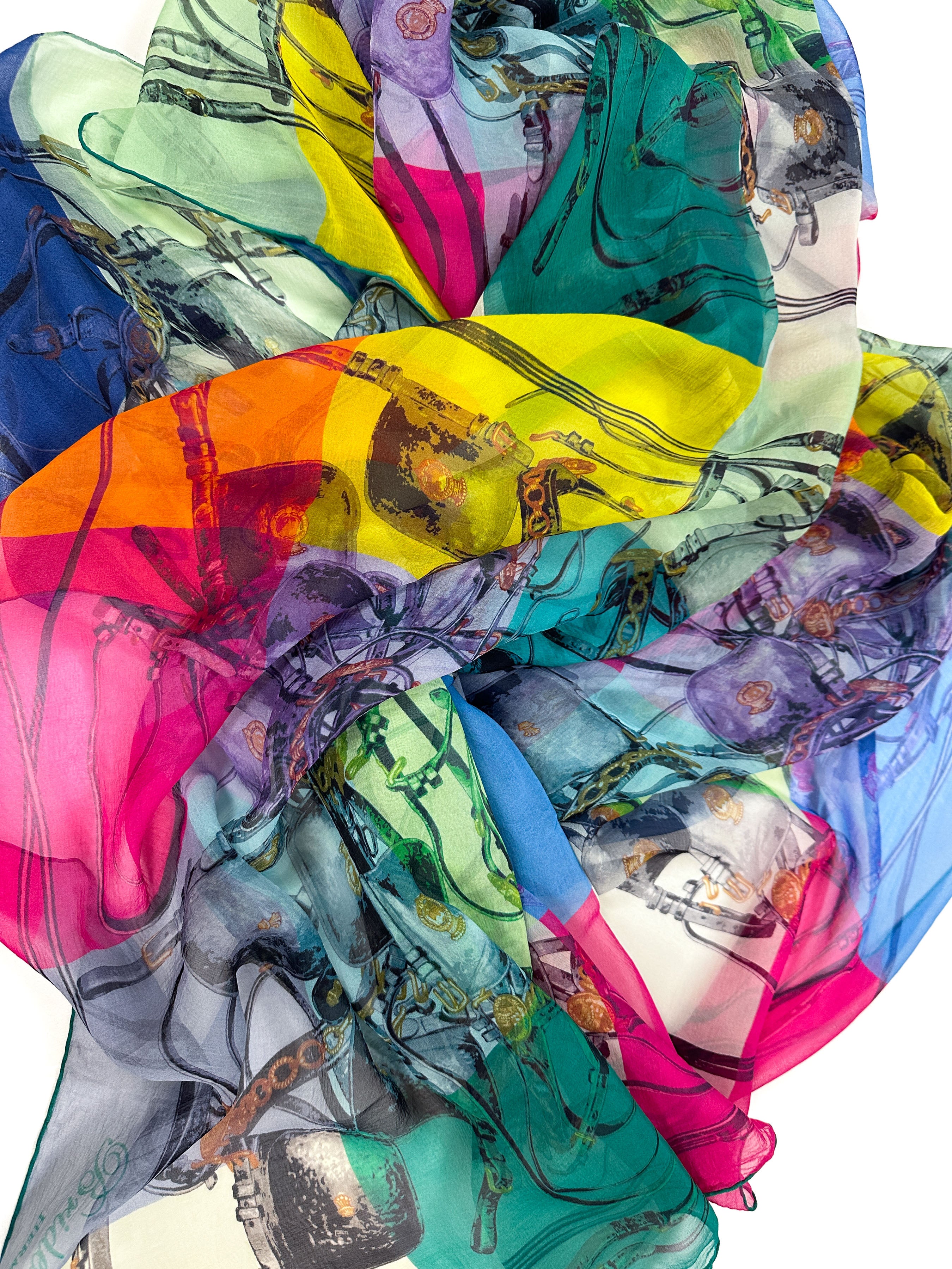 Hermès Brides Rebelles Mousseline 140