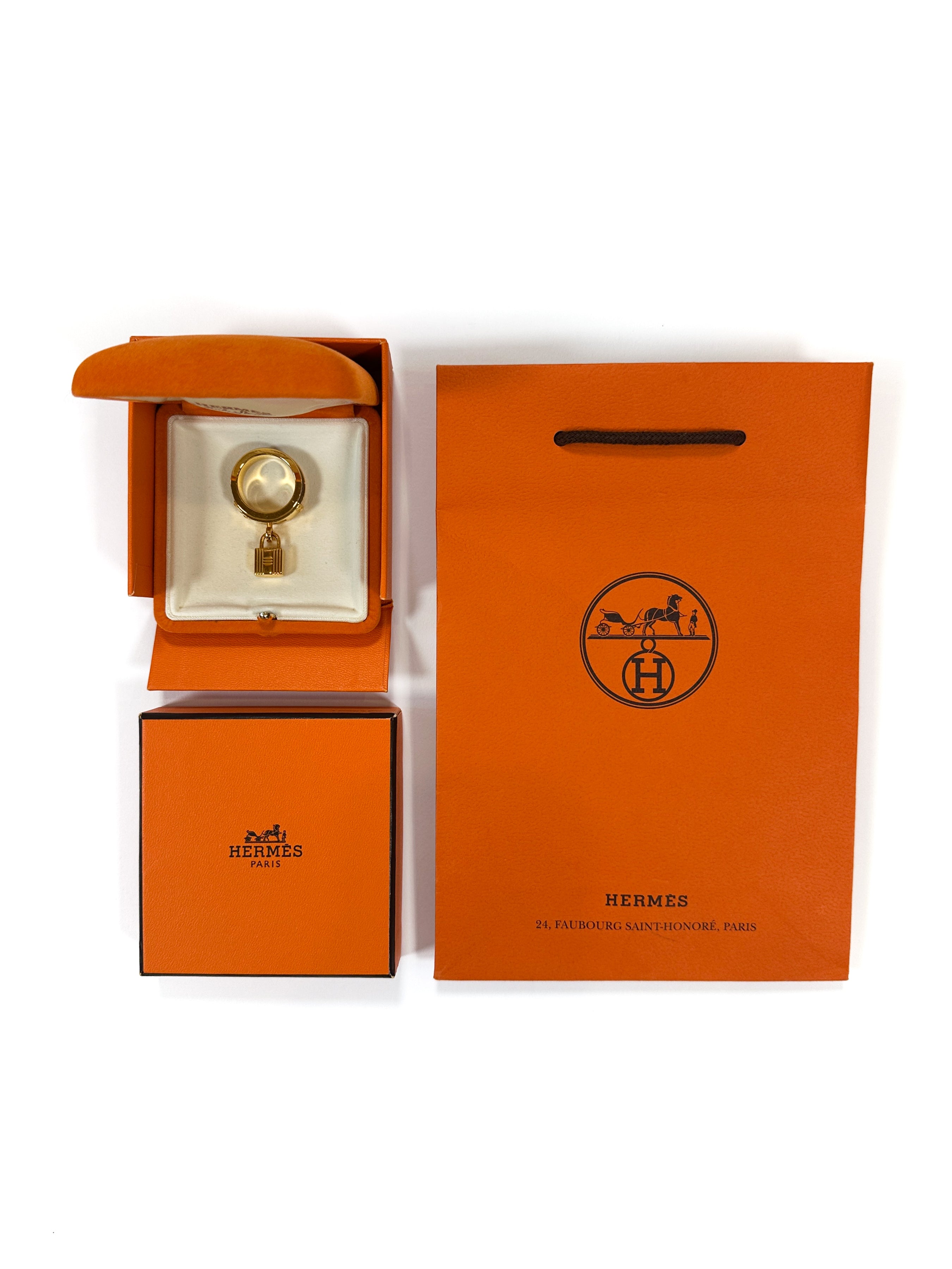 Hermès Kelly Lock Epsom Scarf Ring