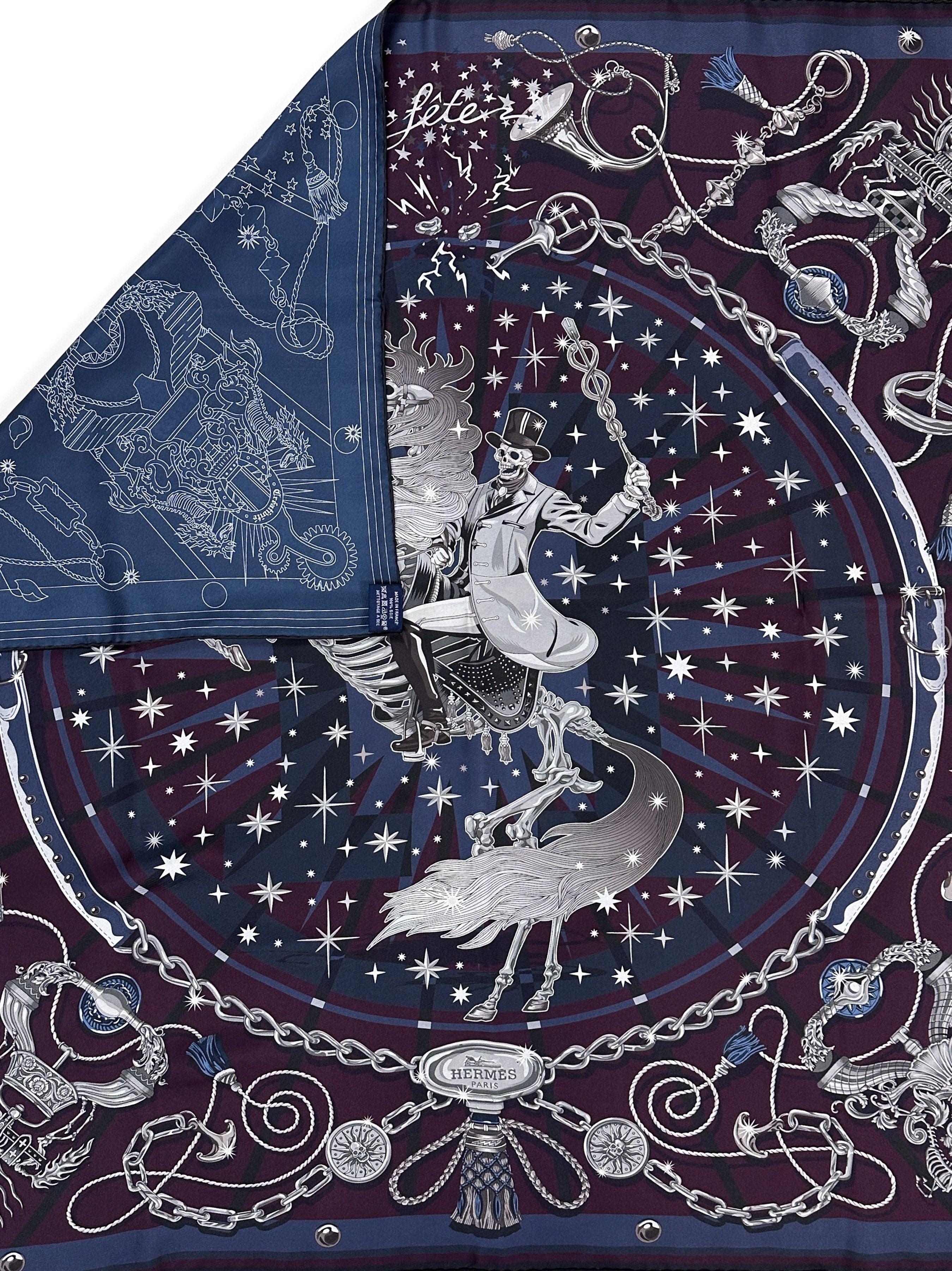 Hermès C'est La Fête Double Face 90