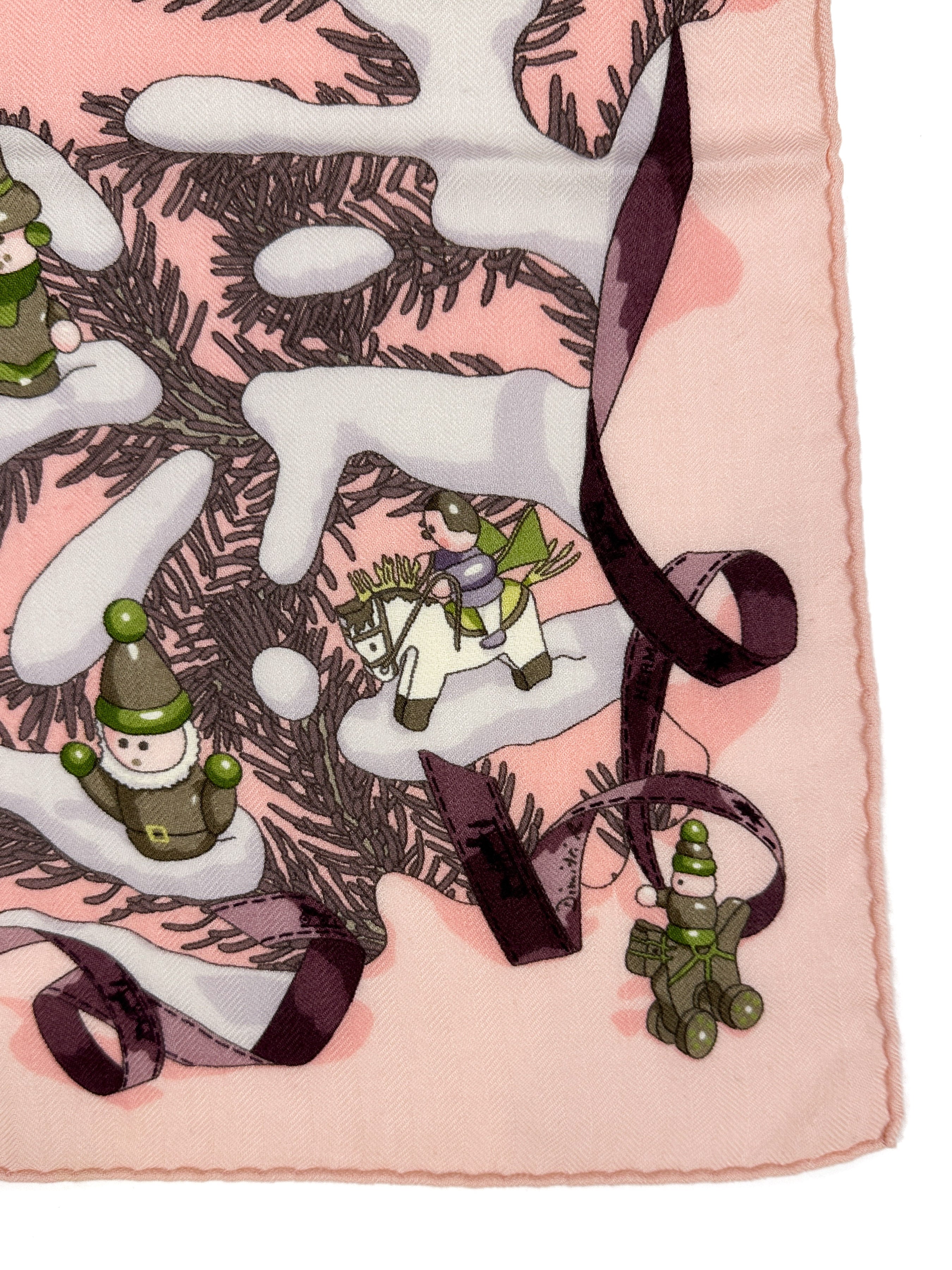 Hermès Noël au 24 Faubourg Cashmere Silk 90