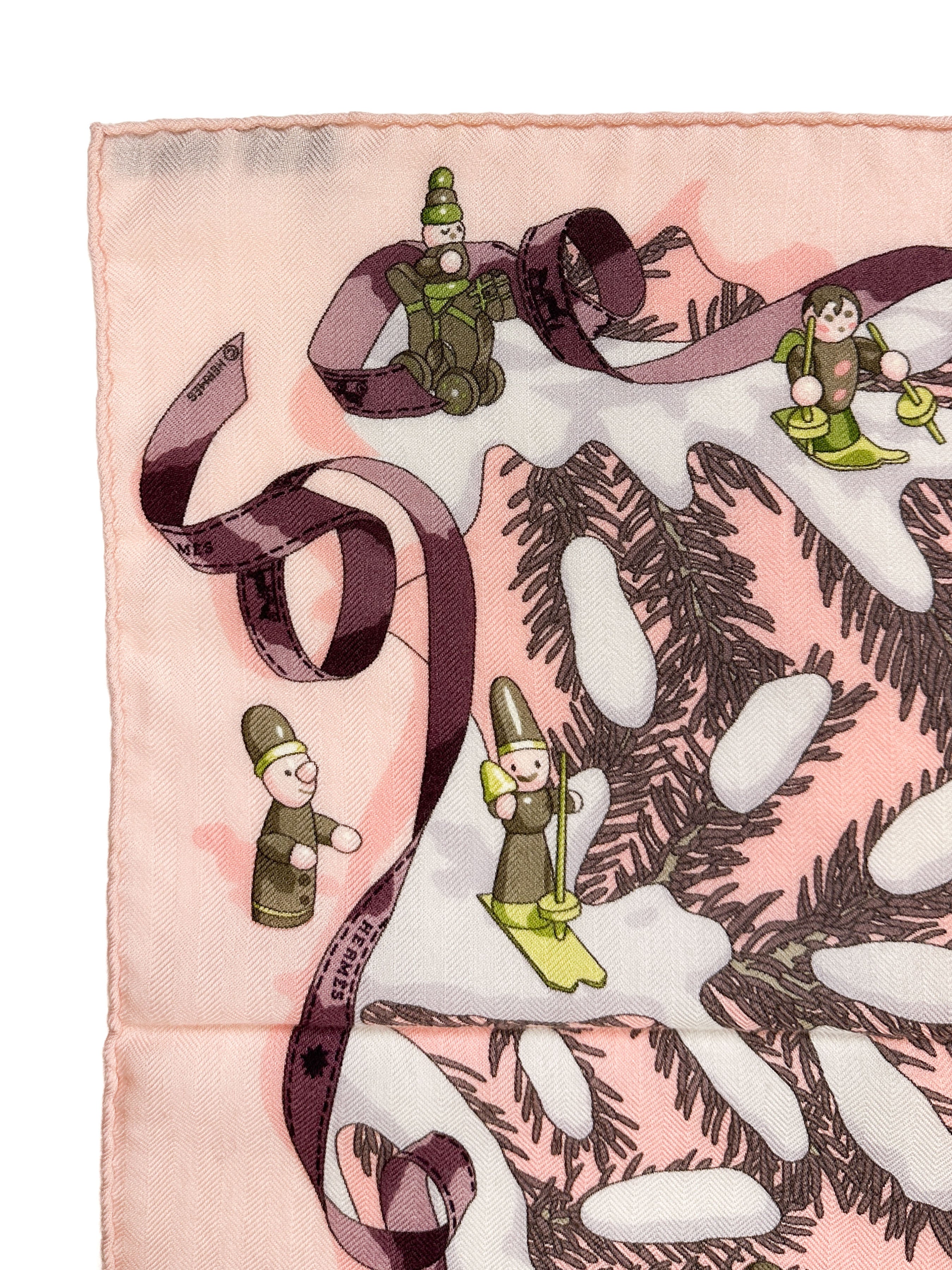 Hermès Noël au 24 Faubourg Cashmere Silk 90