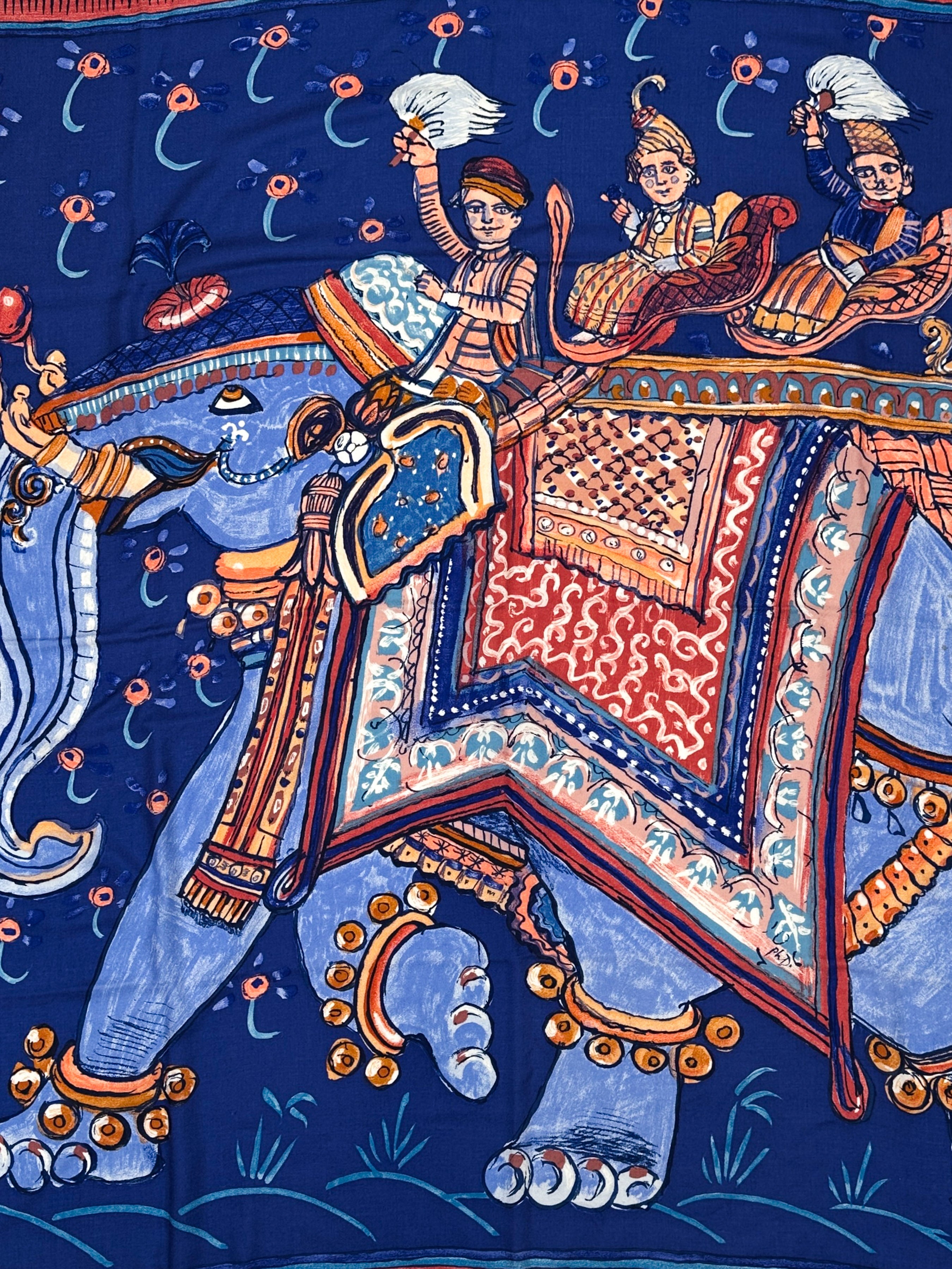 Hermès Beloved India Cashmere Silk 140