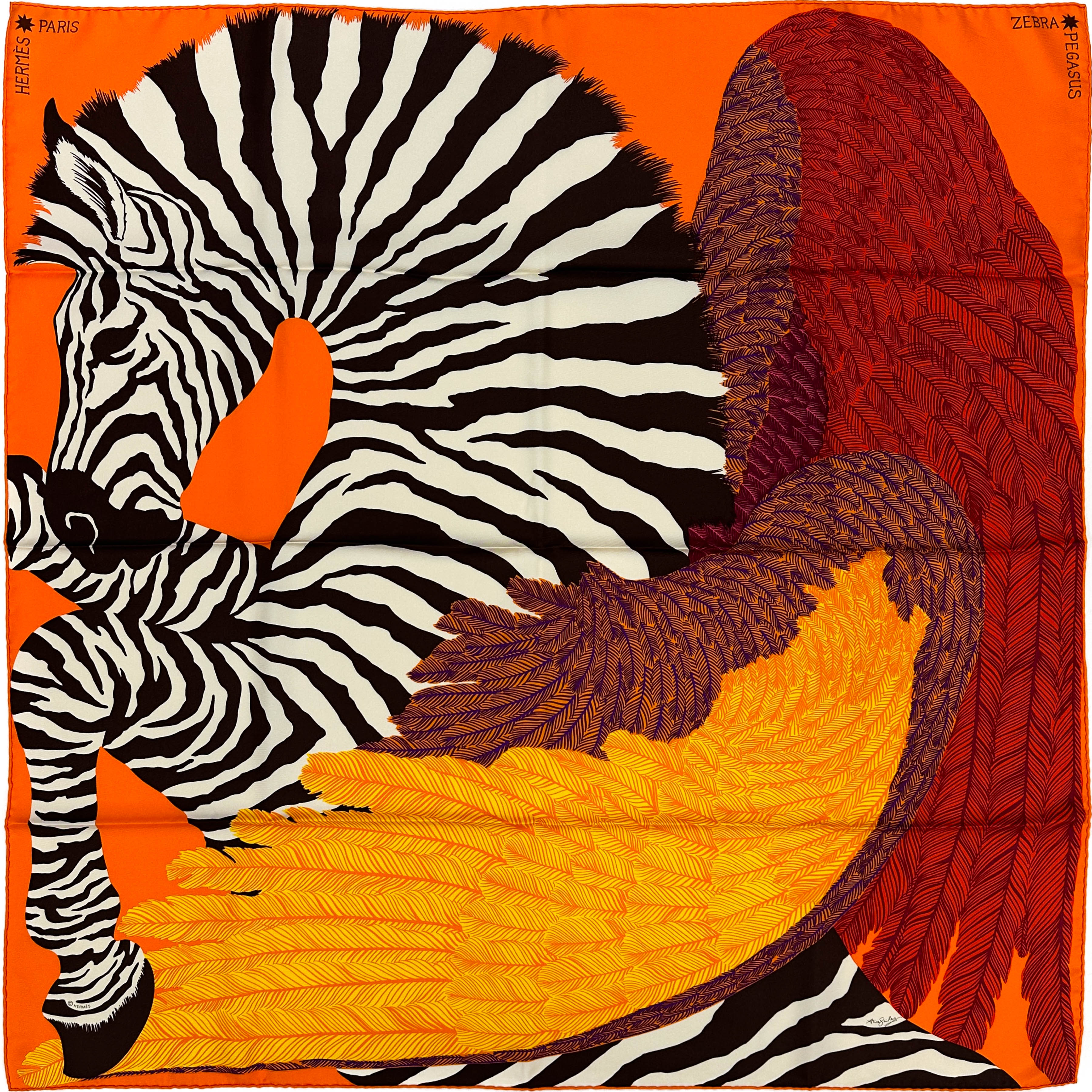 Hermès Zebra Pegasus 90