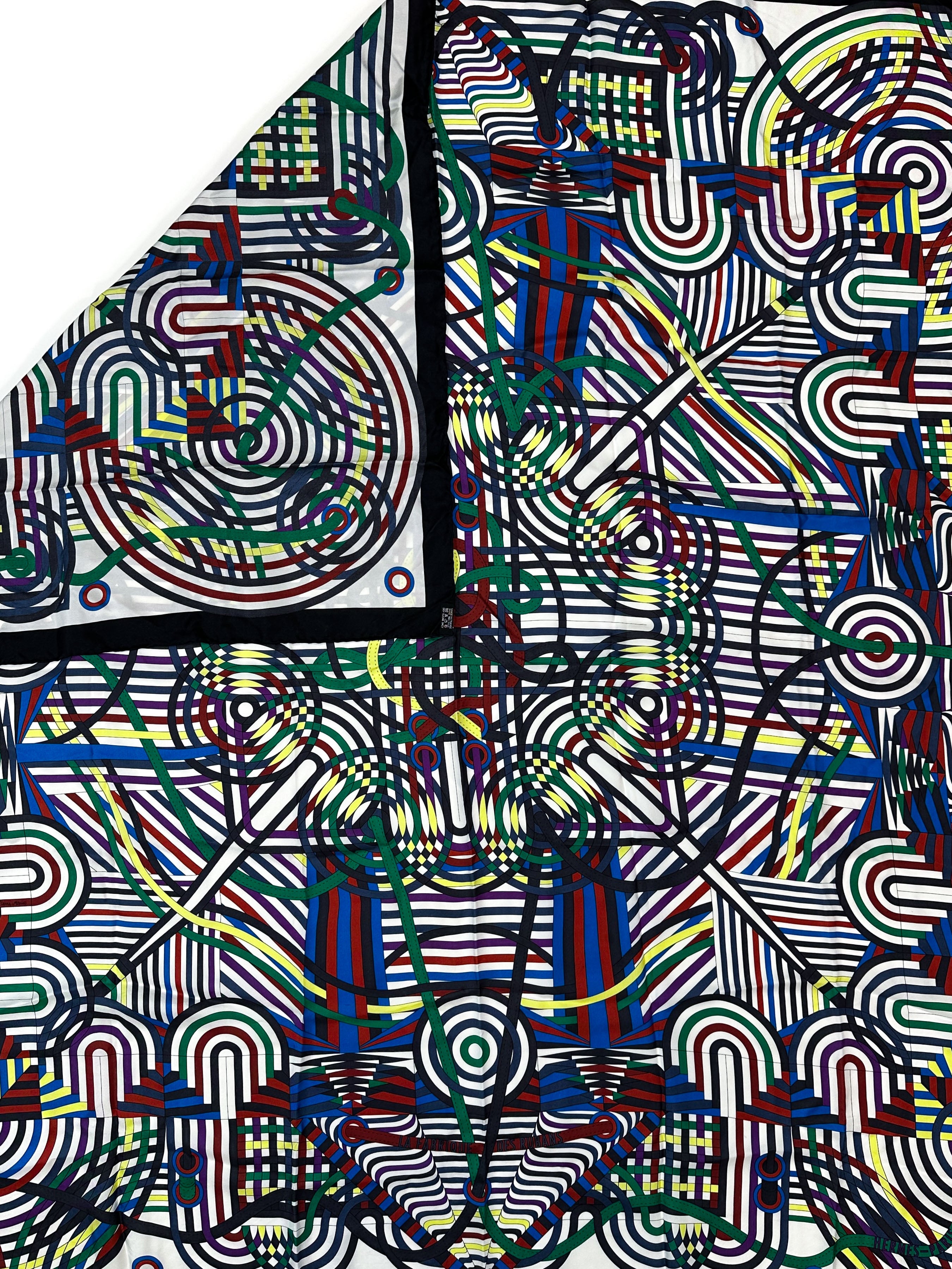 Hermès La Fabrique des Rubans Silk 140