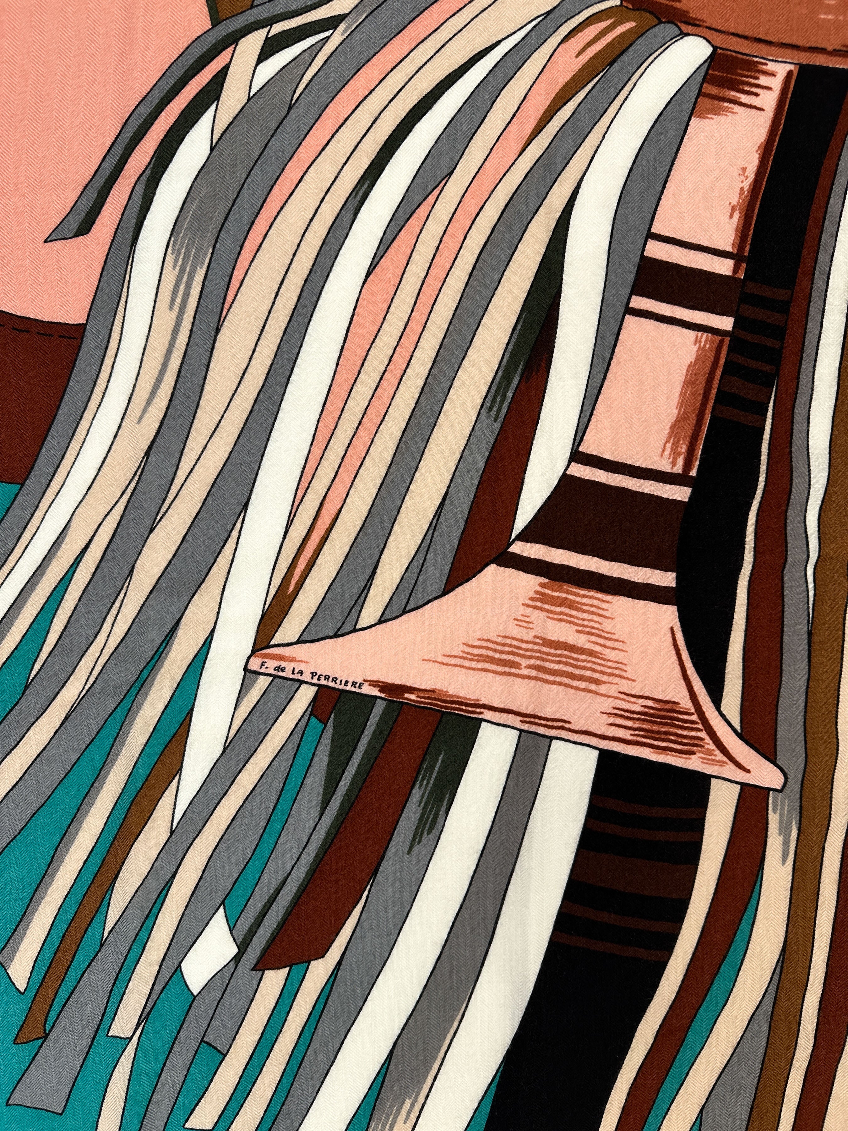 Hermès Cuirs du Désert Detail Cashmere Silk 140