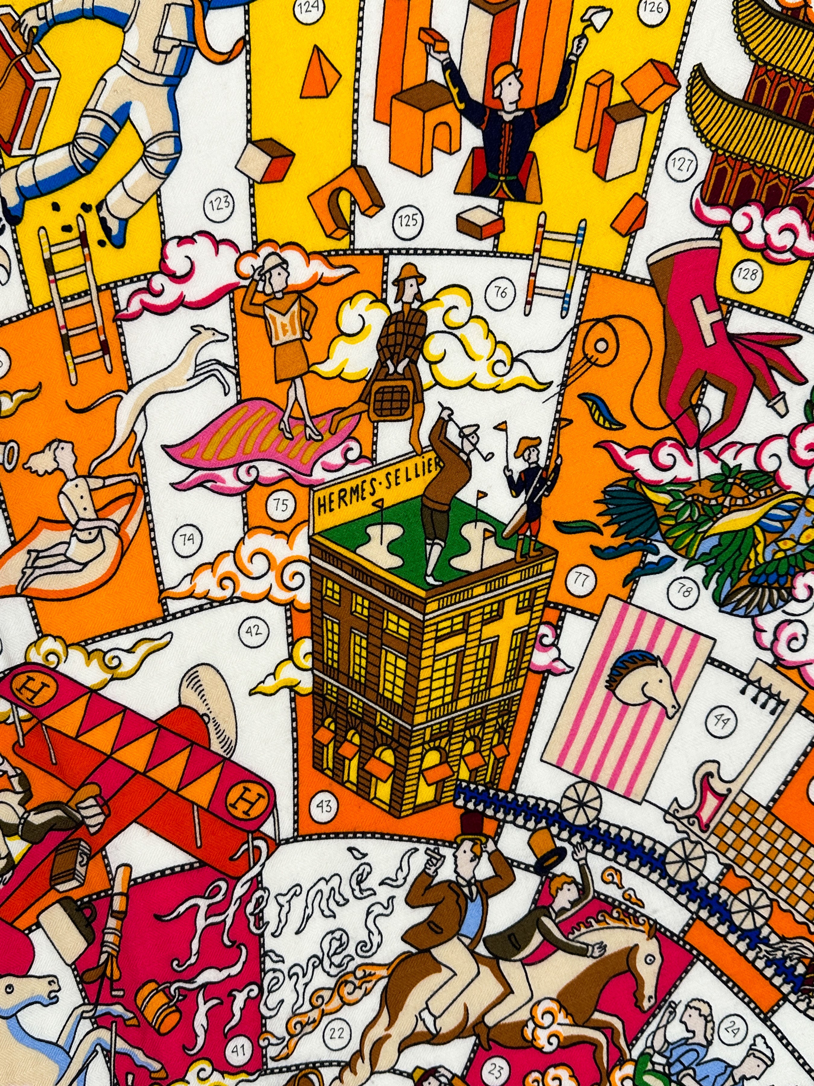 Hermès L’Epopée d’Hermès Cashmere Silk 140