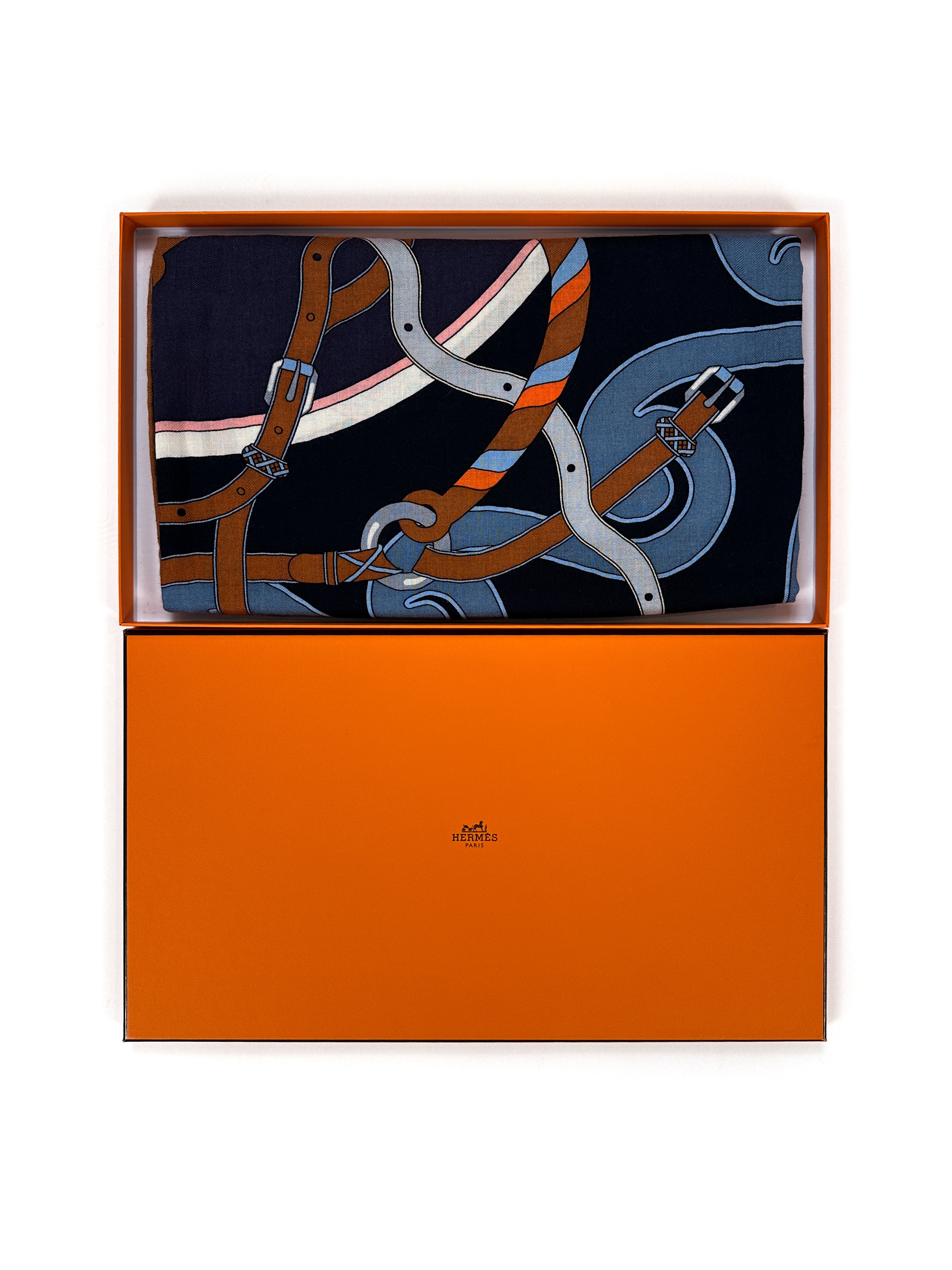 Hermès Harnais en Rosace Cashmere Silk 140