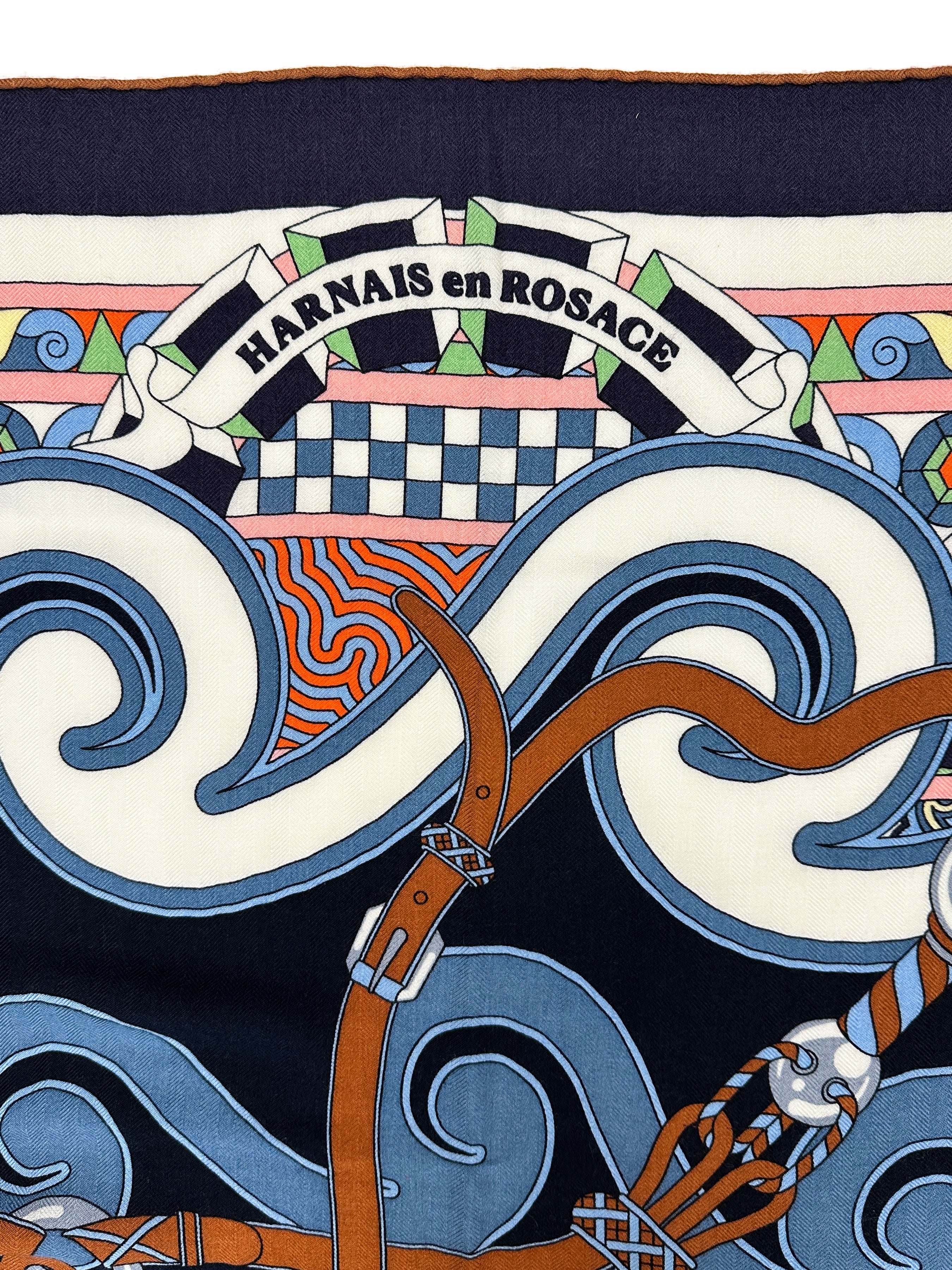 Hermès Harnais en Rosace Cashmere Silk 140