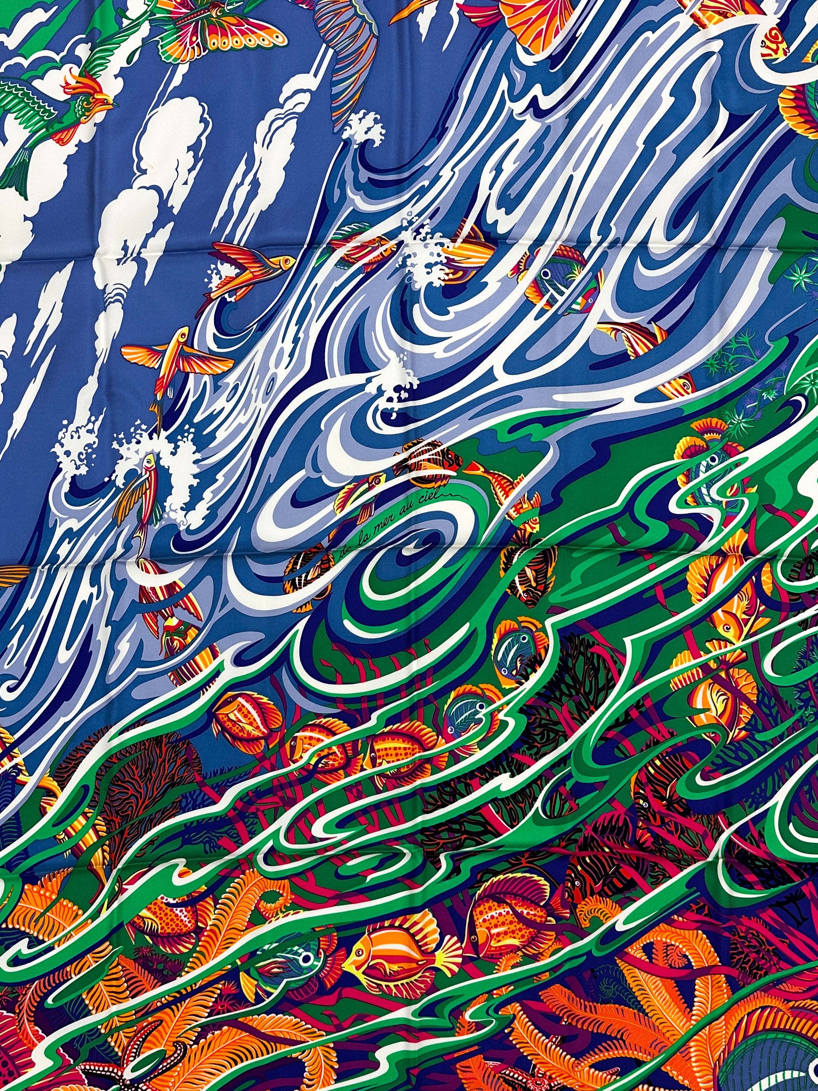 Hermès De La Mer Au Ciel 90