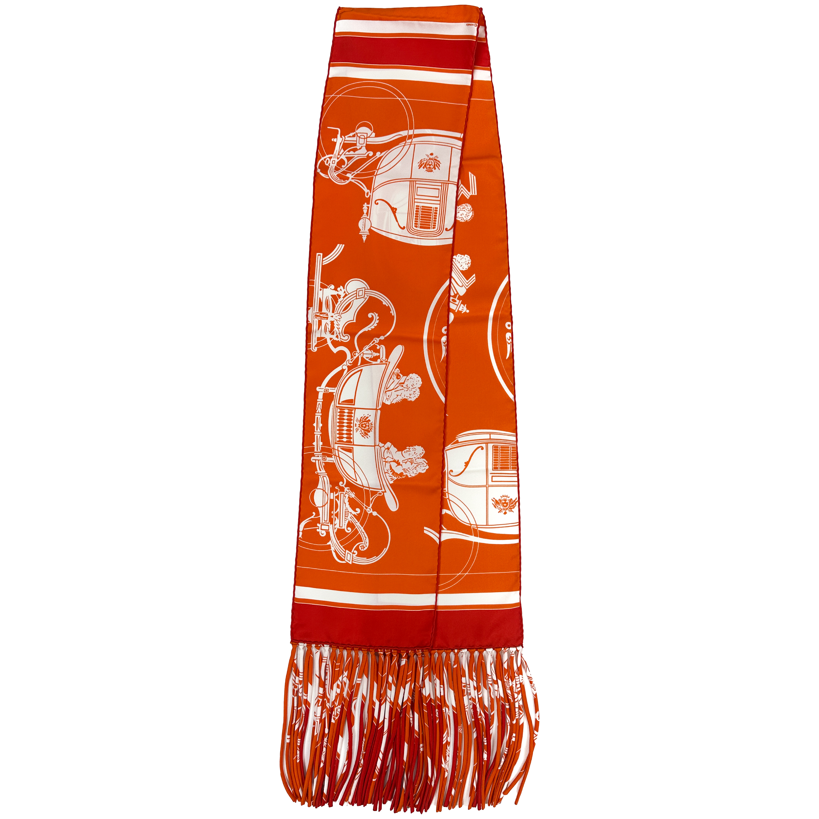 Hermès Ex-Libris Fringe Shawl