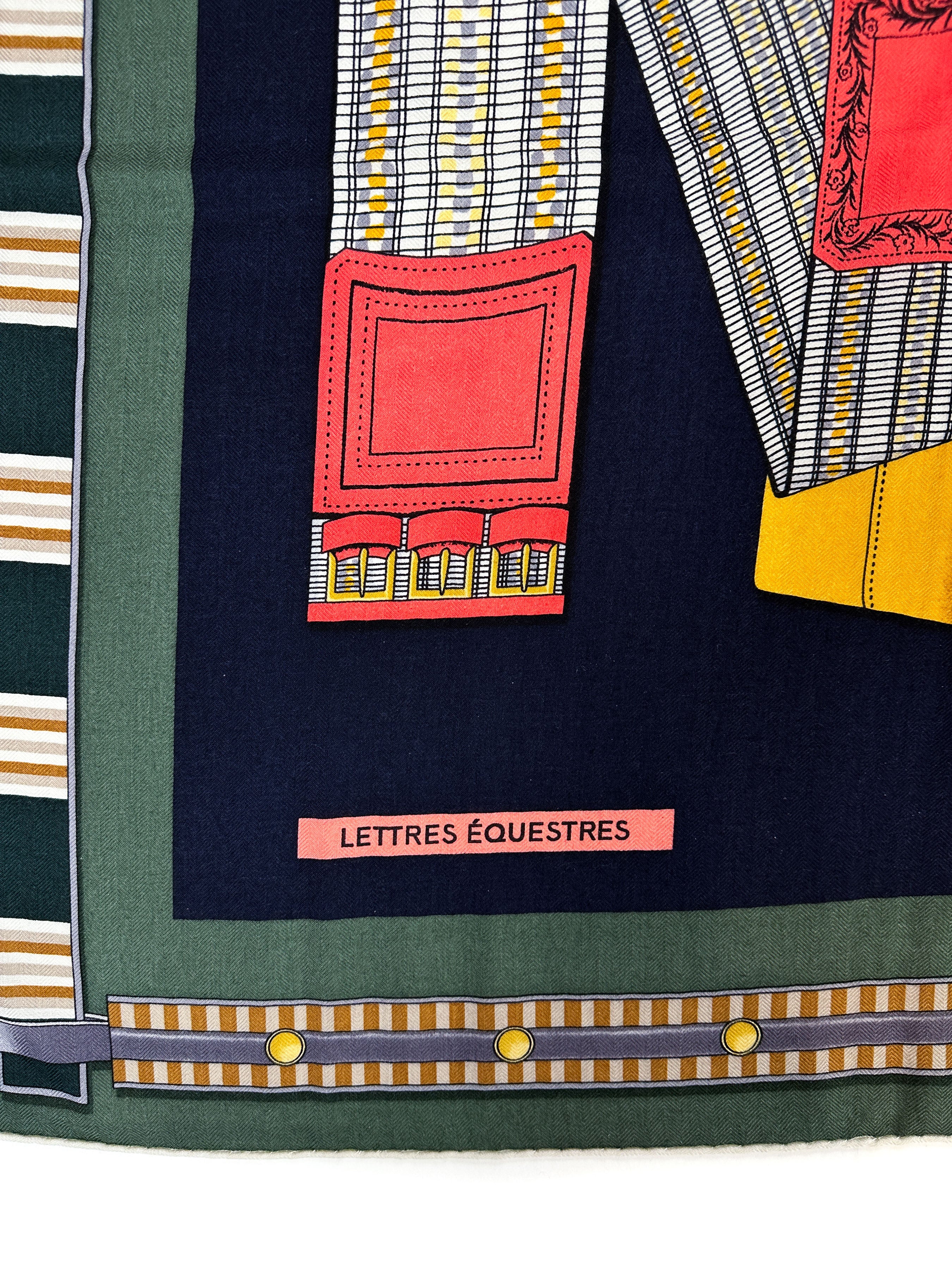 Hermès Lettres Equestres Cashmere Silk 140