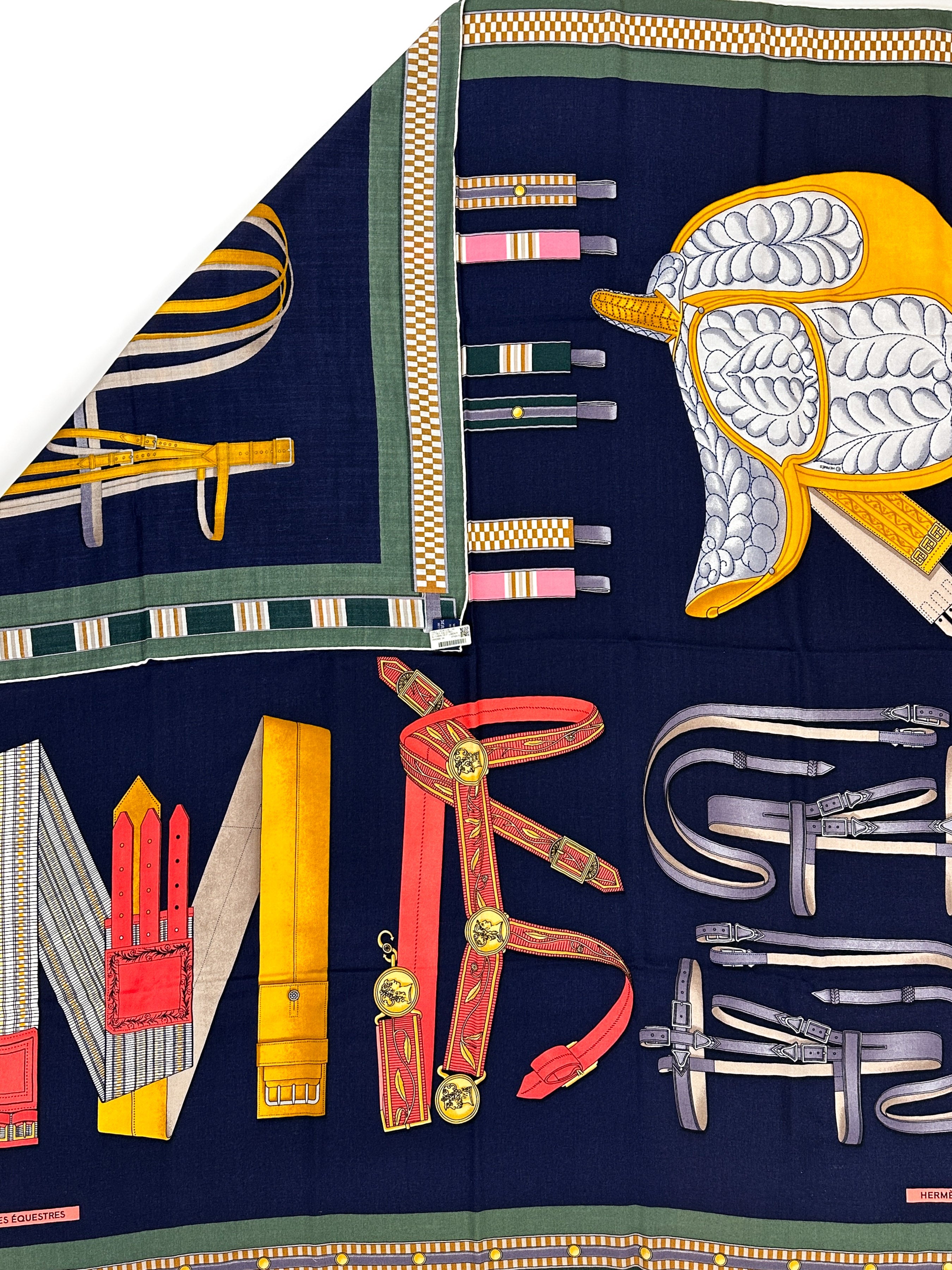 Hermès Lettres Equestres Cashmere Silk 140