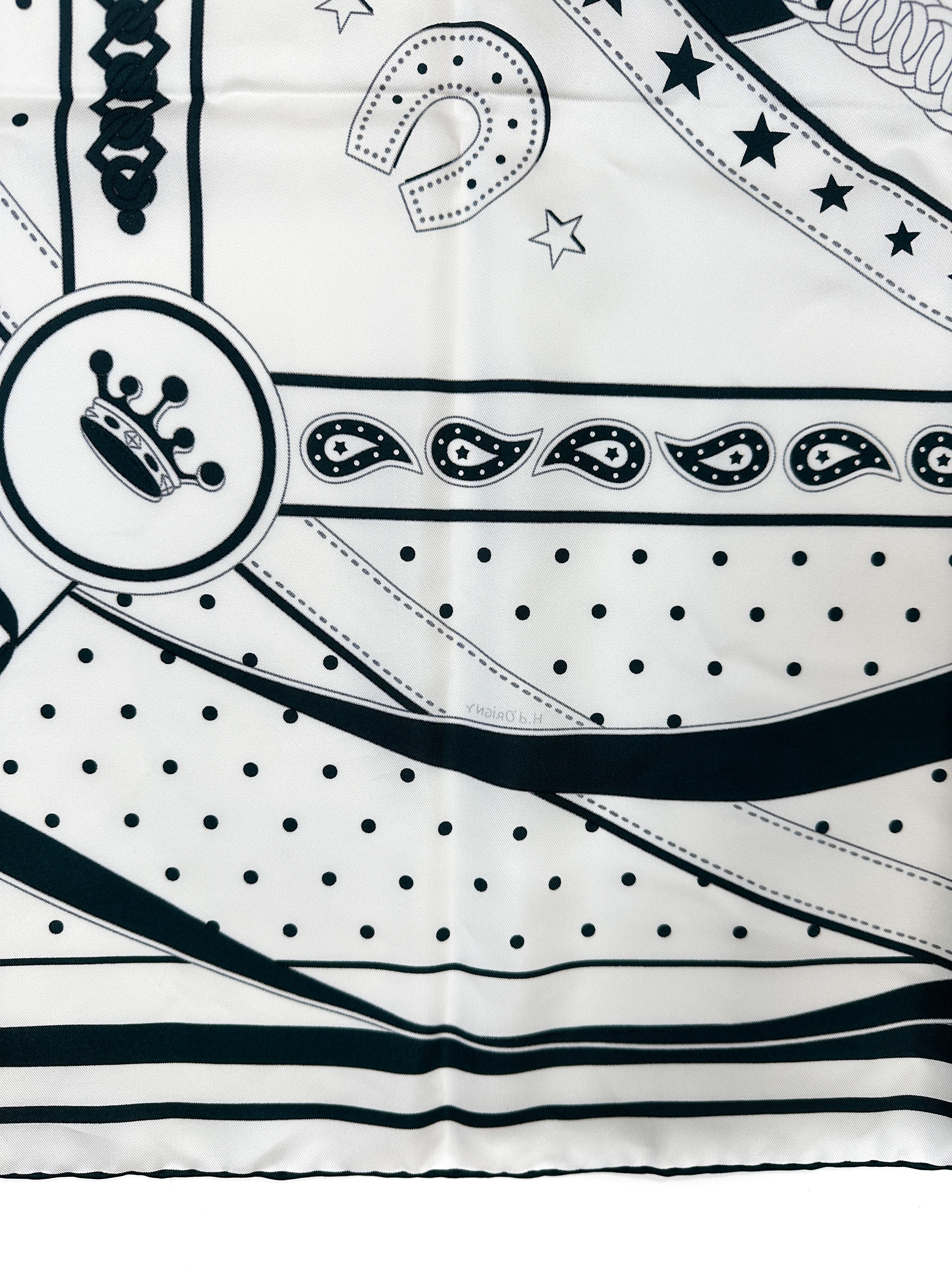 Hermès La Promenade du Matin Bandana Double Face Silk 140