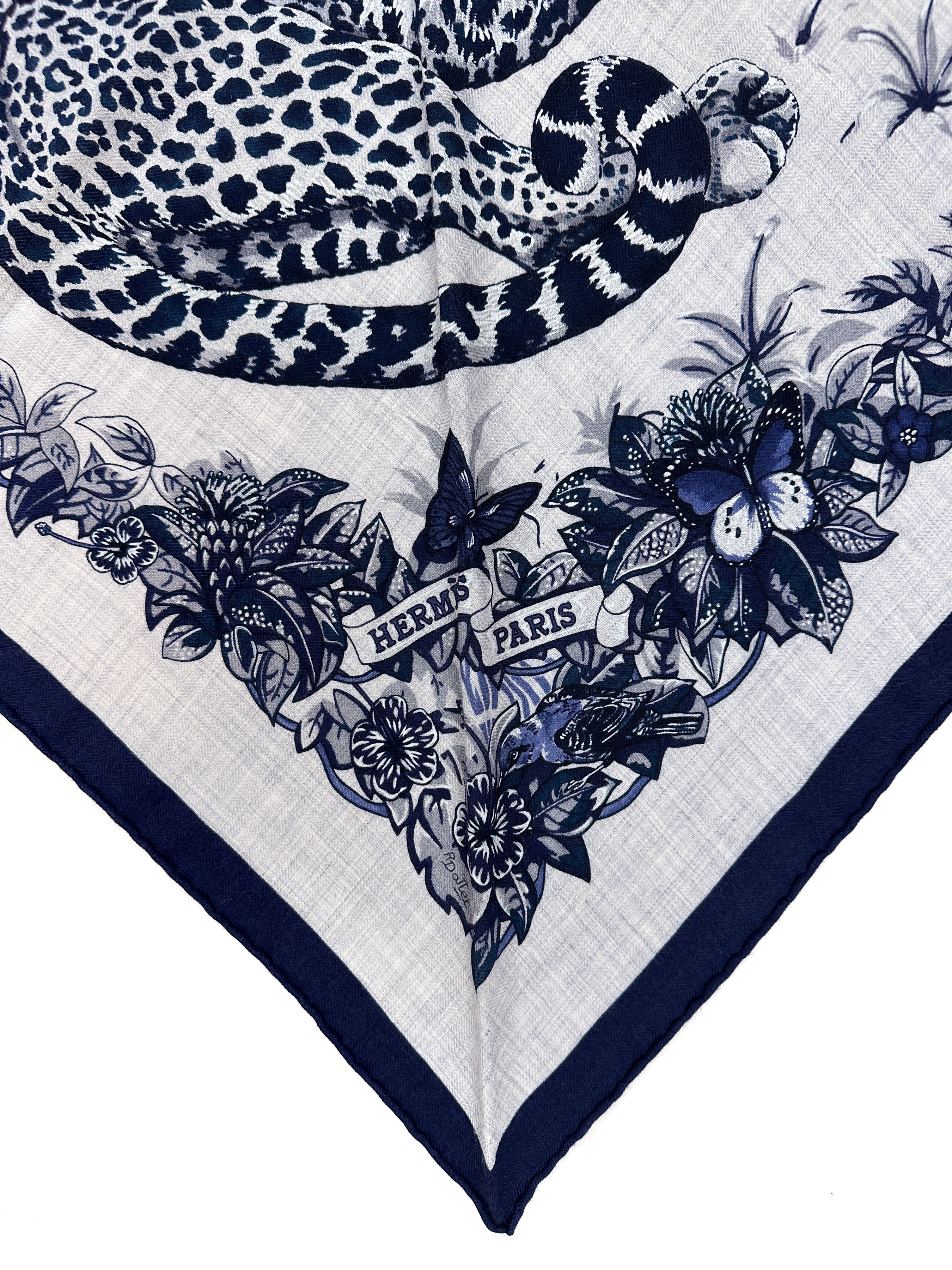 Hermès Jungle Love Cashmere Silk Giant Triangle