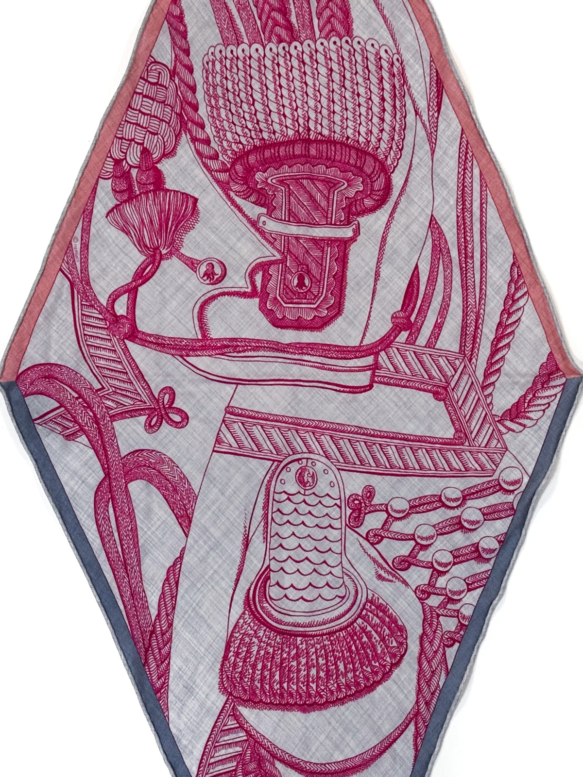 Hermès Zouaves et Dragons Cashmere Silk Losange
