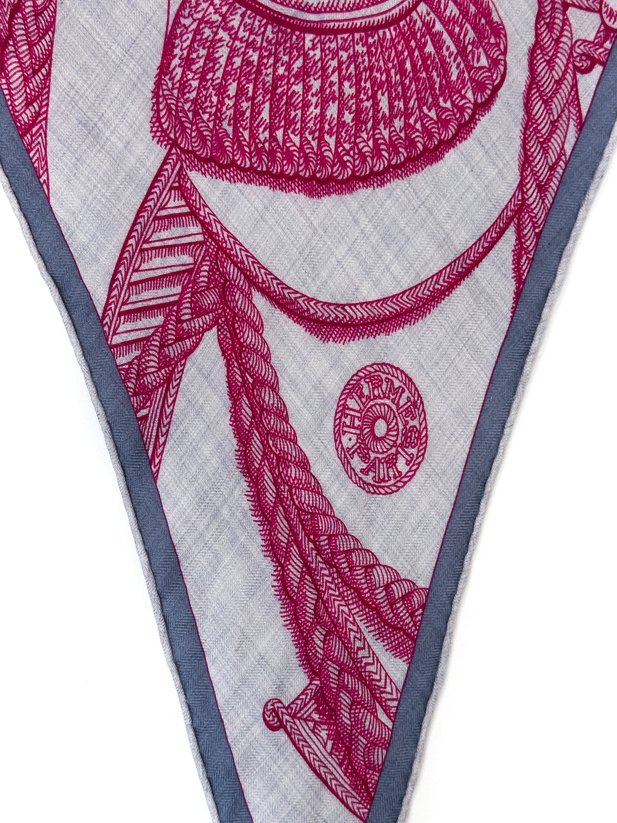 Hermès Zouaves et Dragons Cashmere Silk Losange