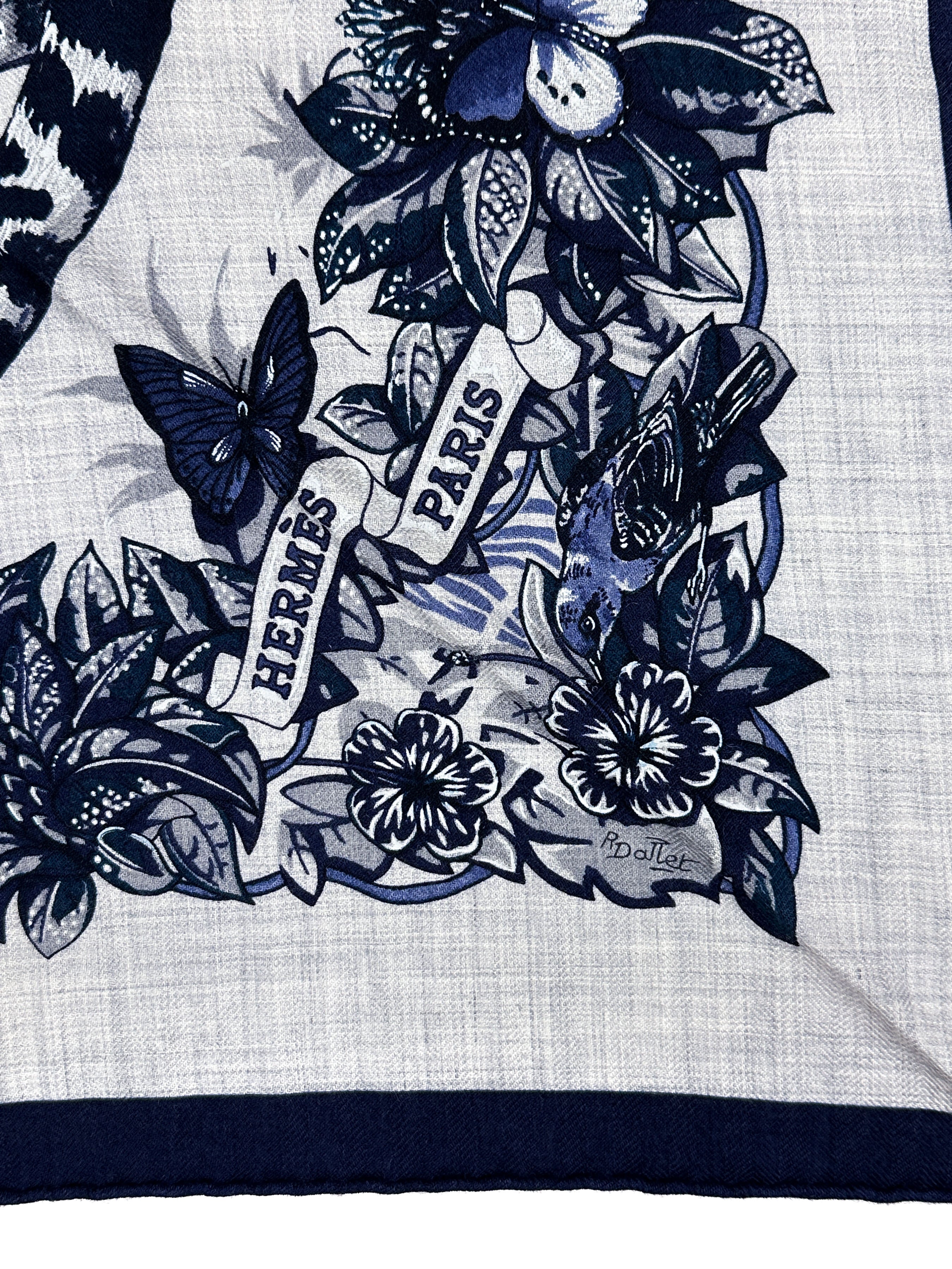 Hermès Jungle Love Cashmere Silk Giant Triangle