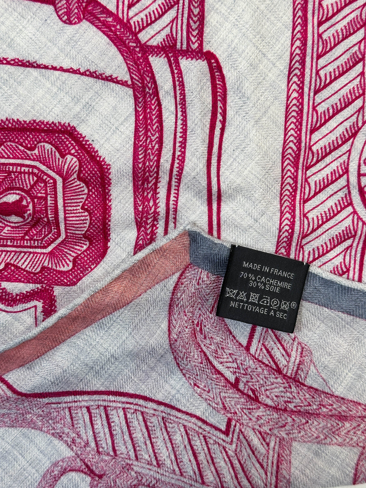 Hermès Zouaves et Dragons Cashmere Silk Losange