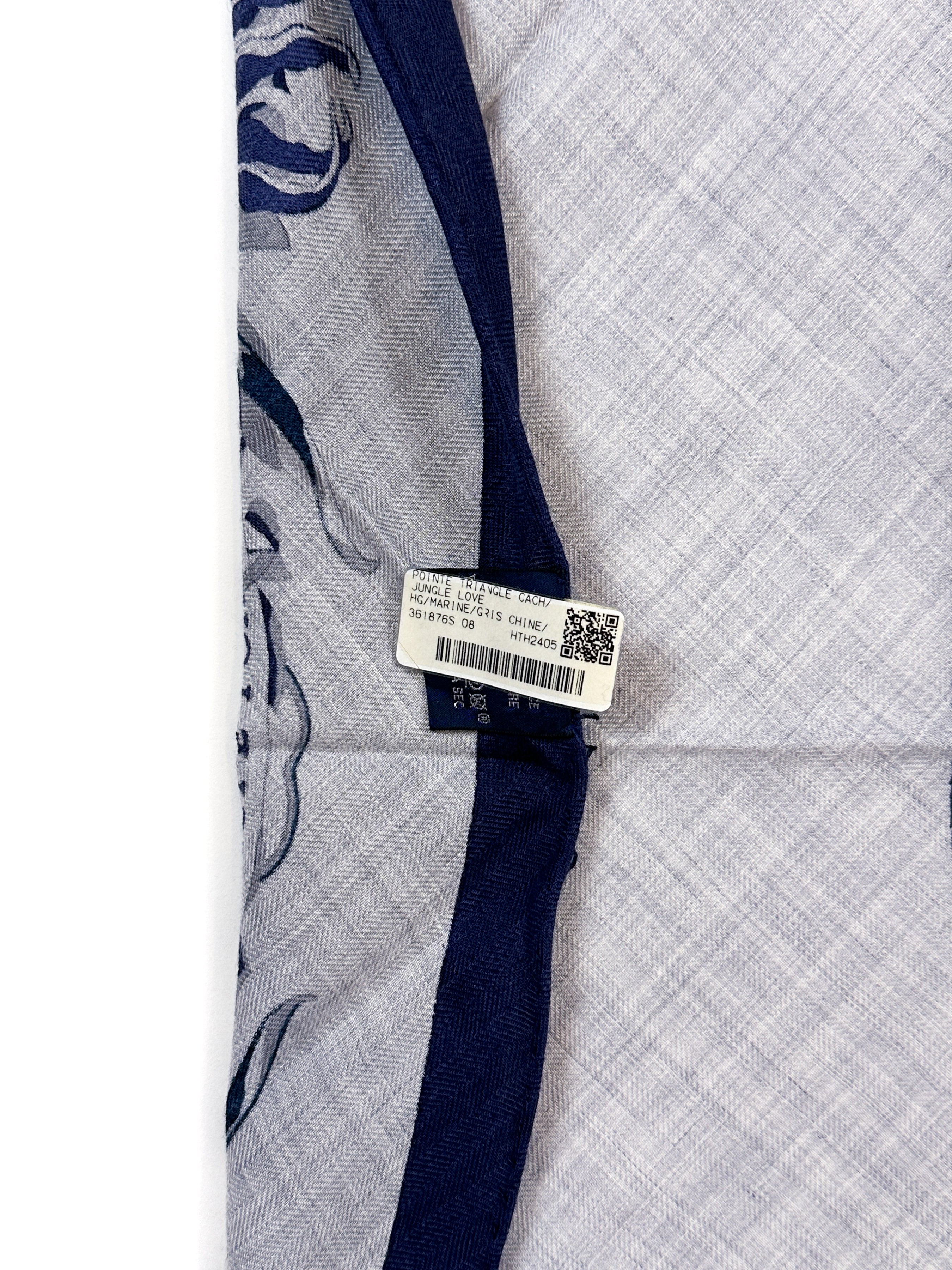 Hermès Jungle Love Cashmere Silk Giant Triangle