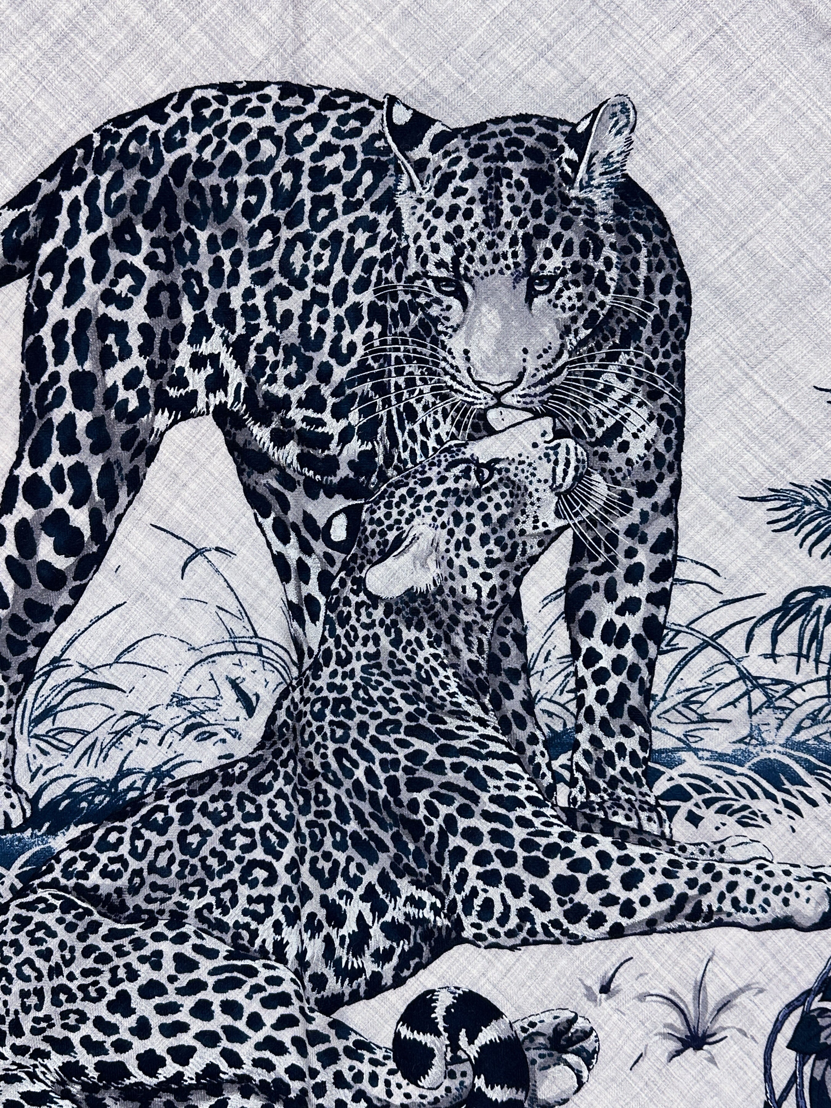 Hermès Jungle Love Cashmere Silk Giant Triangle