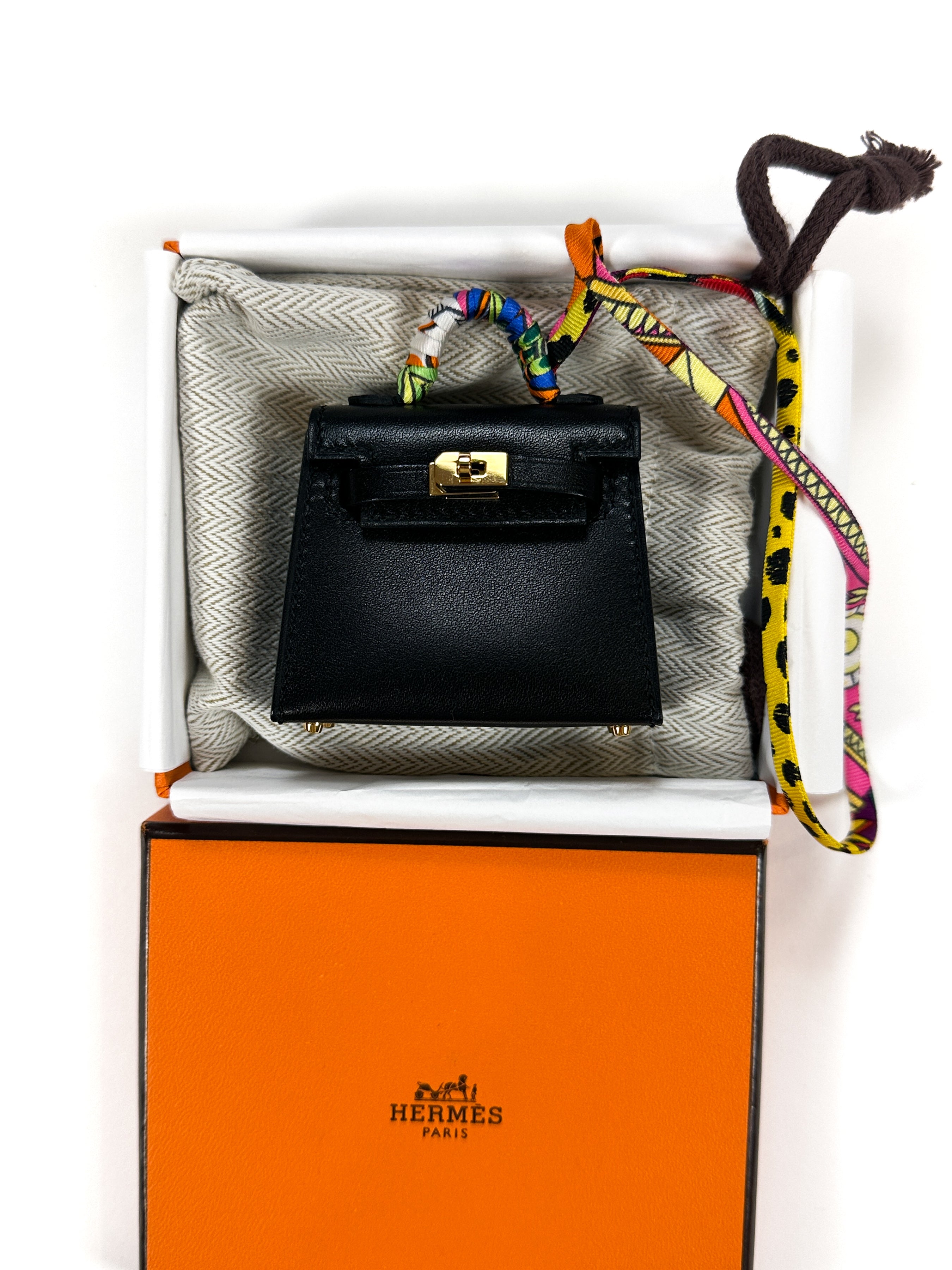 Hermès Kelly Twill Micro Mini Kelly Charm