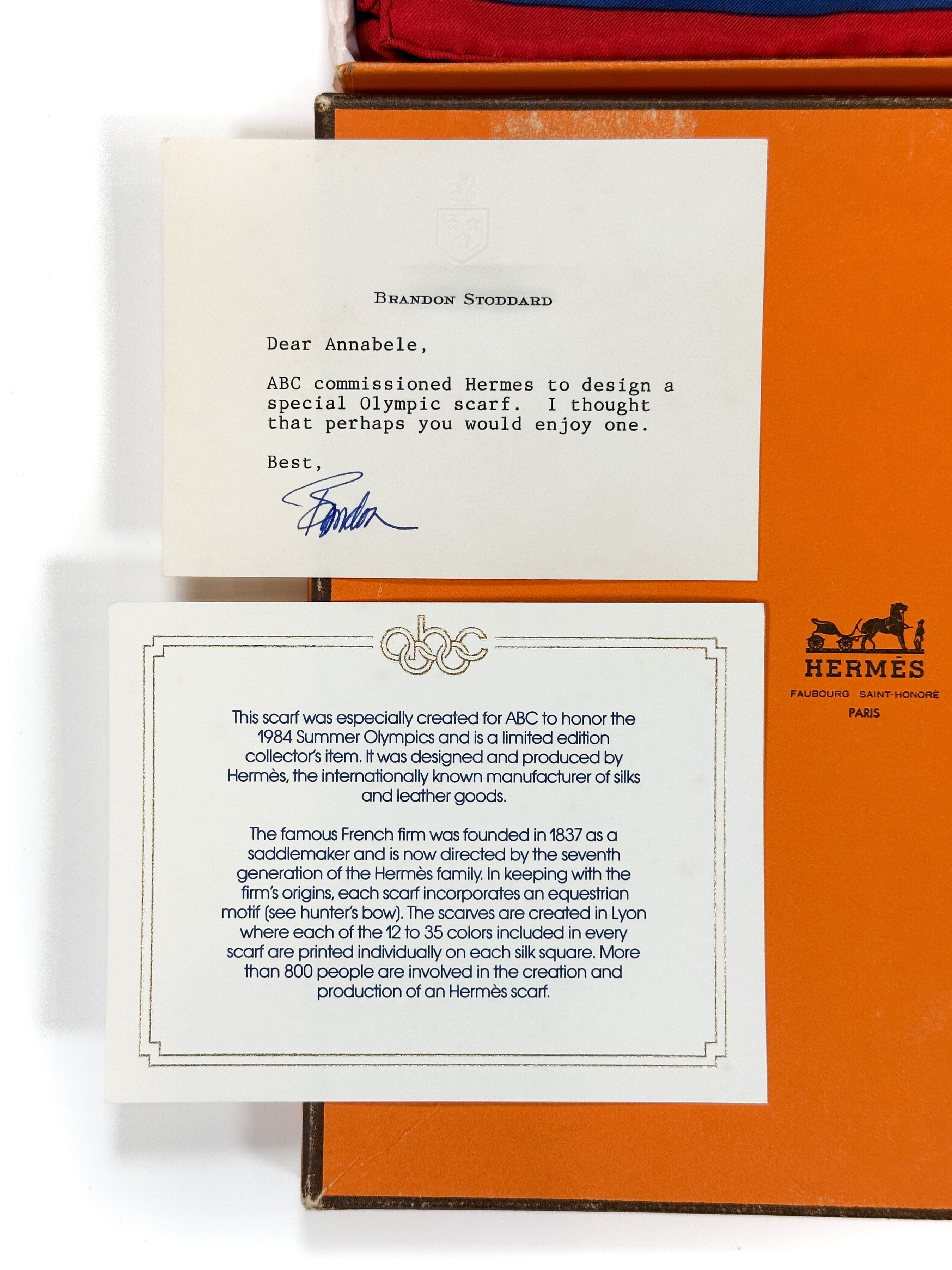 Hermès Special Edition 1984 ABC Summer Olympics With Paperwork 90