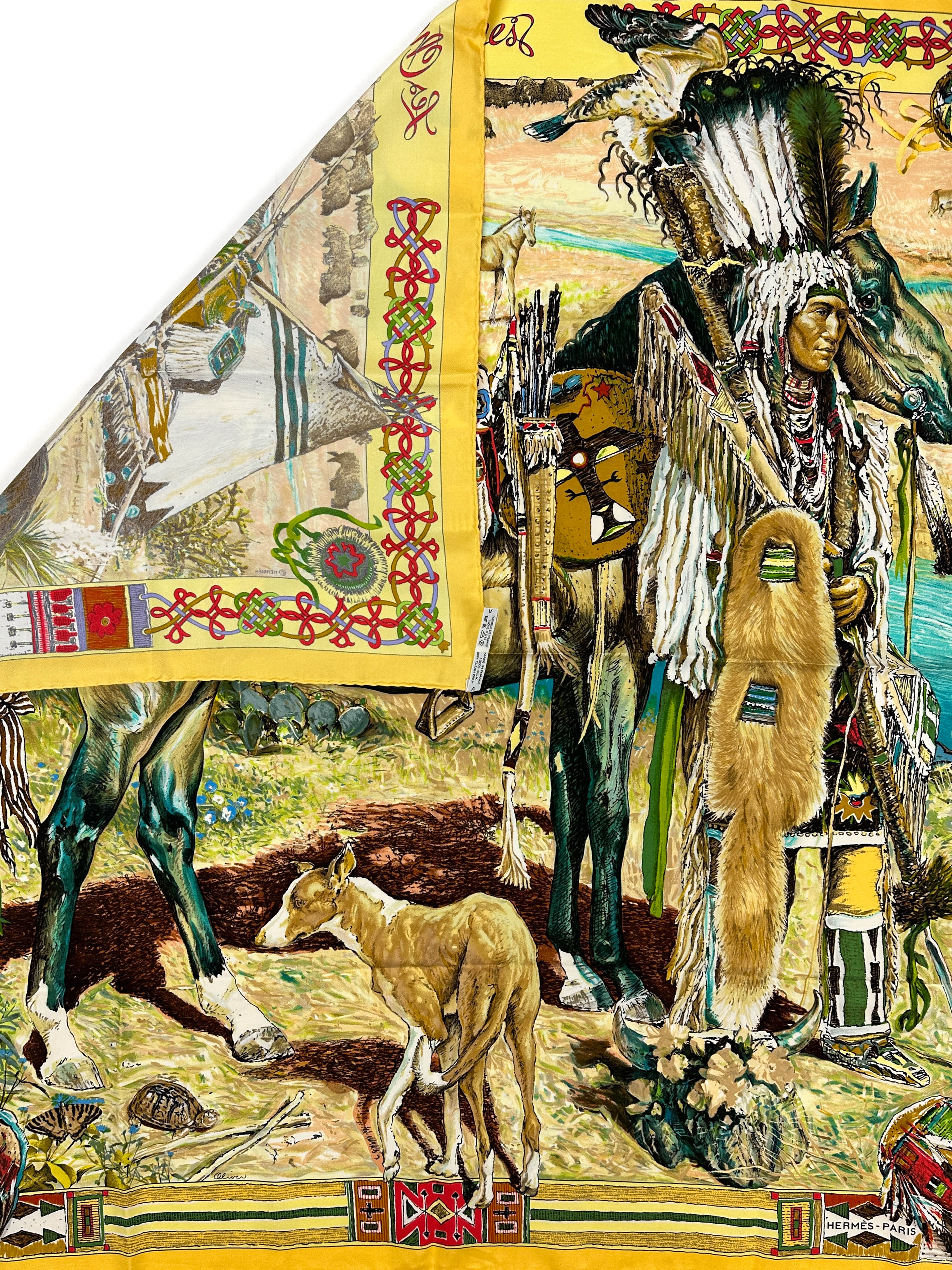 Hermès Les Cheyennes 90