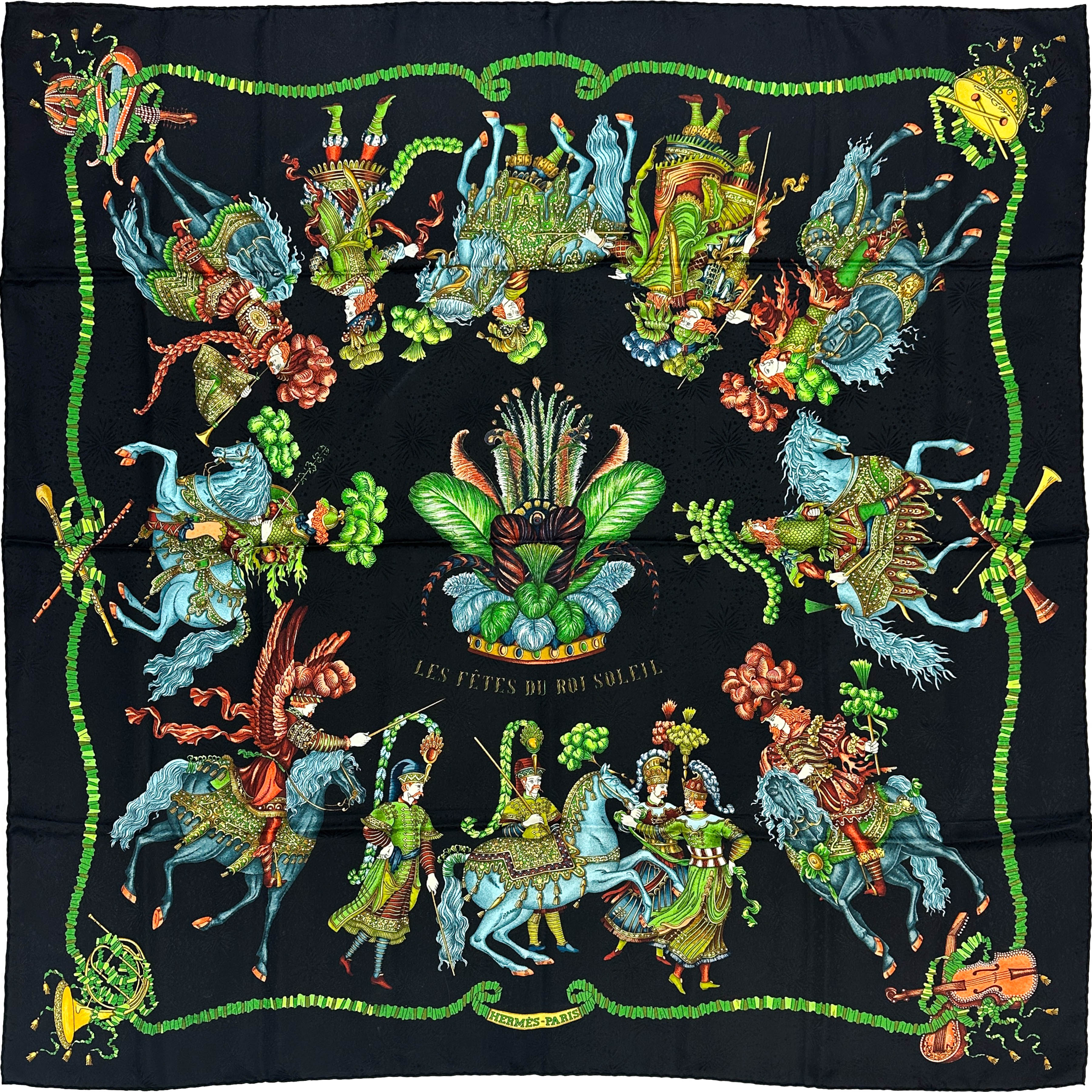 Hermès Les Fêtes du Roi Soleil Jacquard 90
