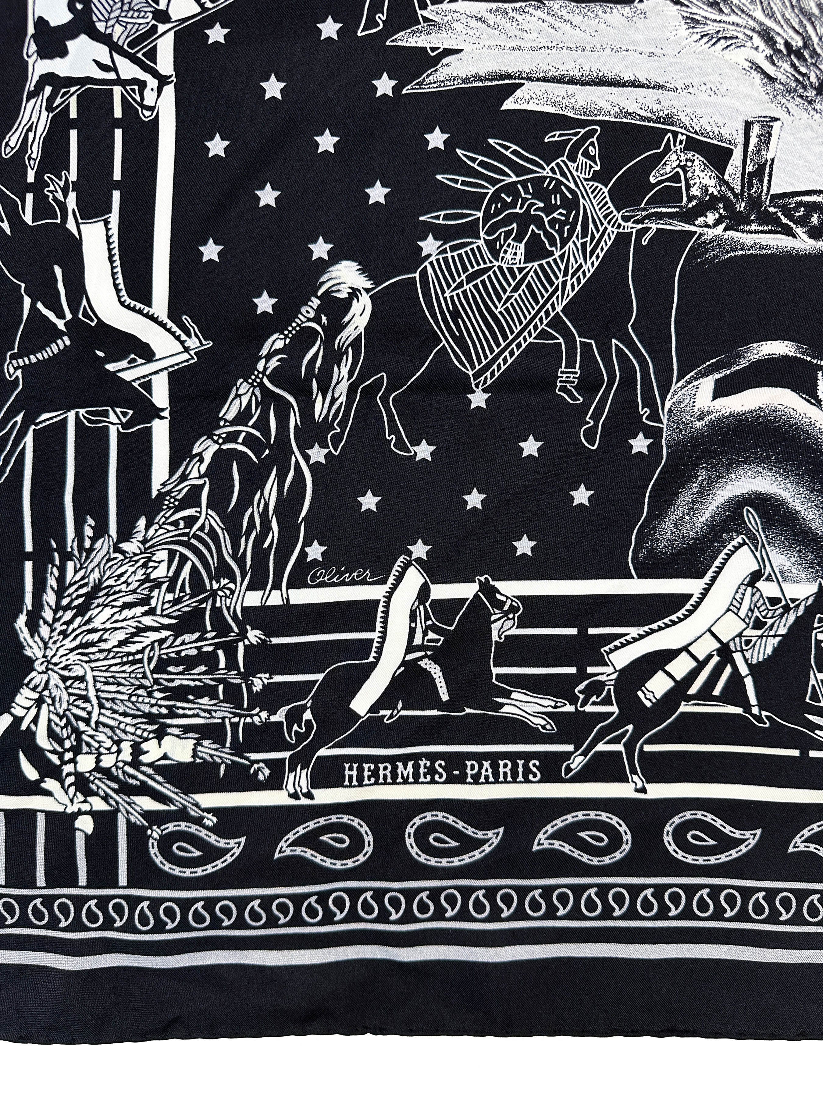 Hermès Pani La Shar Pawnee Double Face 90