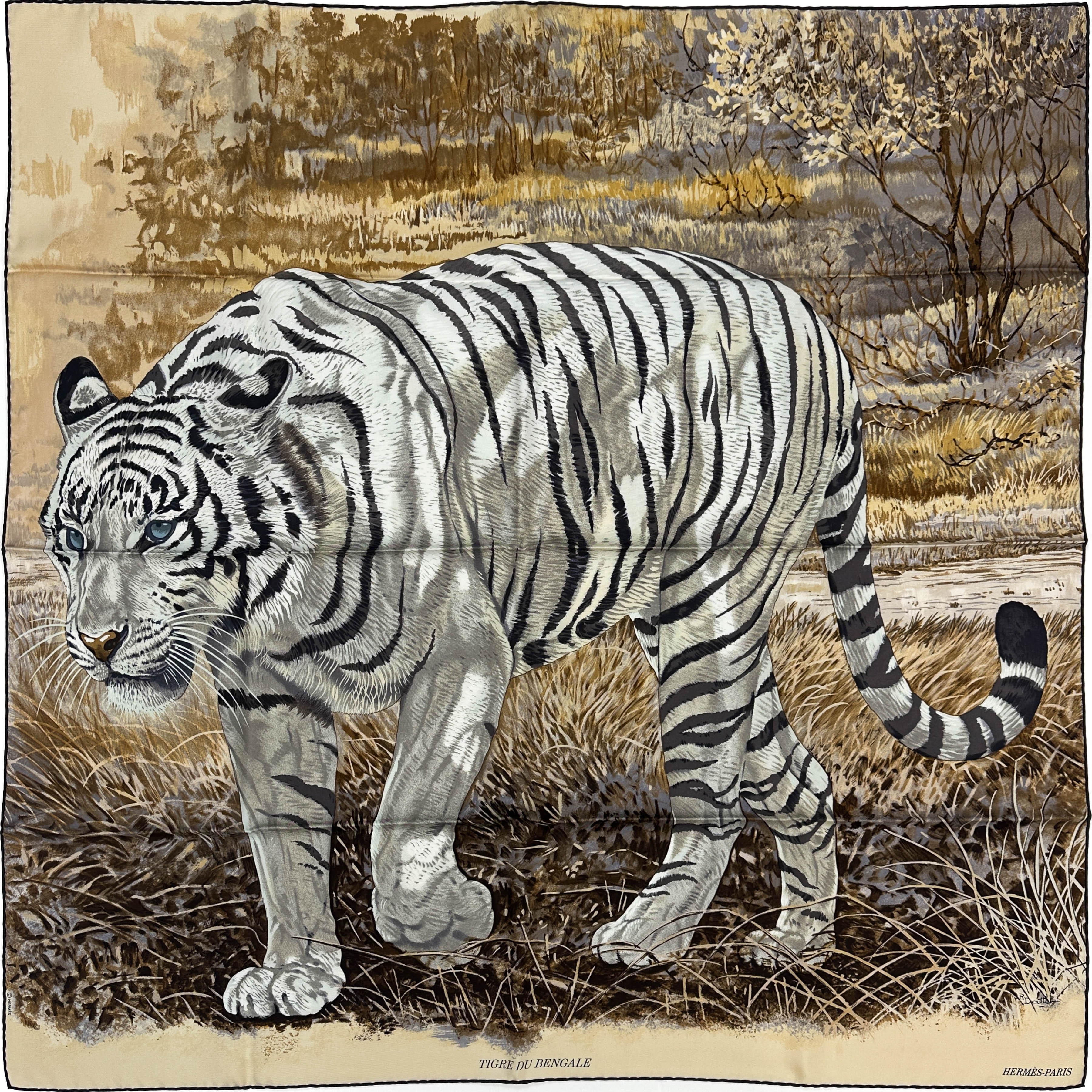 Hermès Tigre du Bengale 90