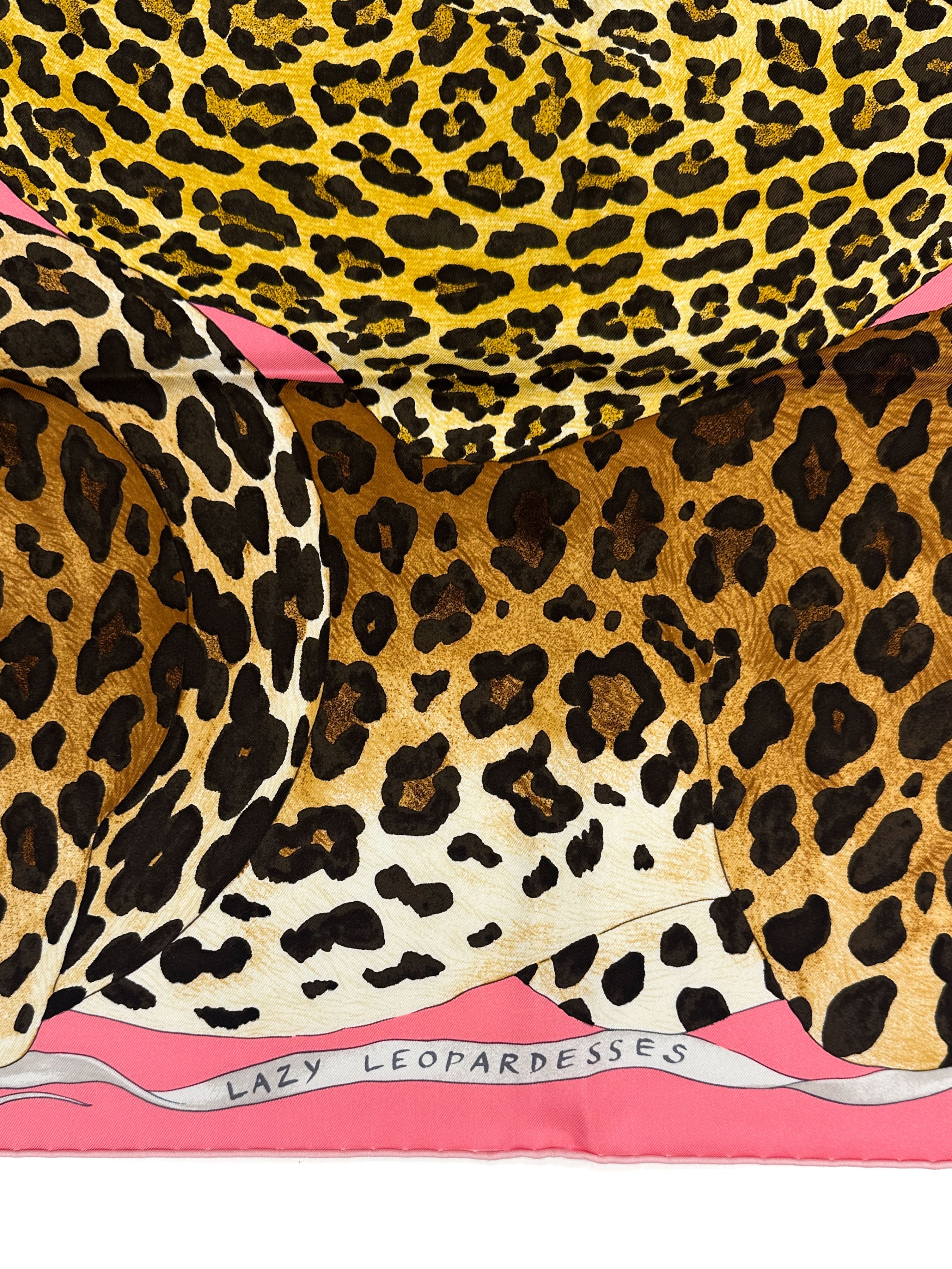 Hermès Lazy Leopardesses 90