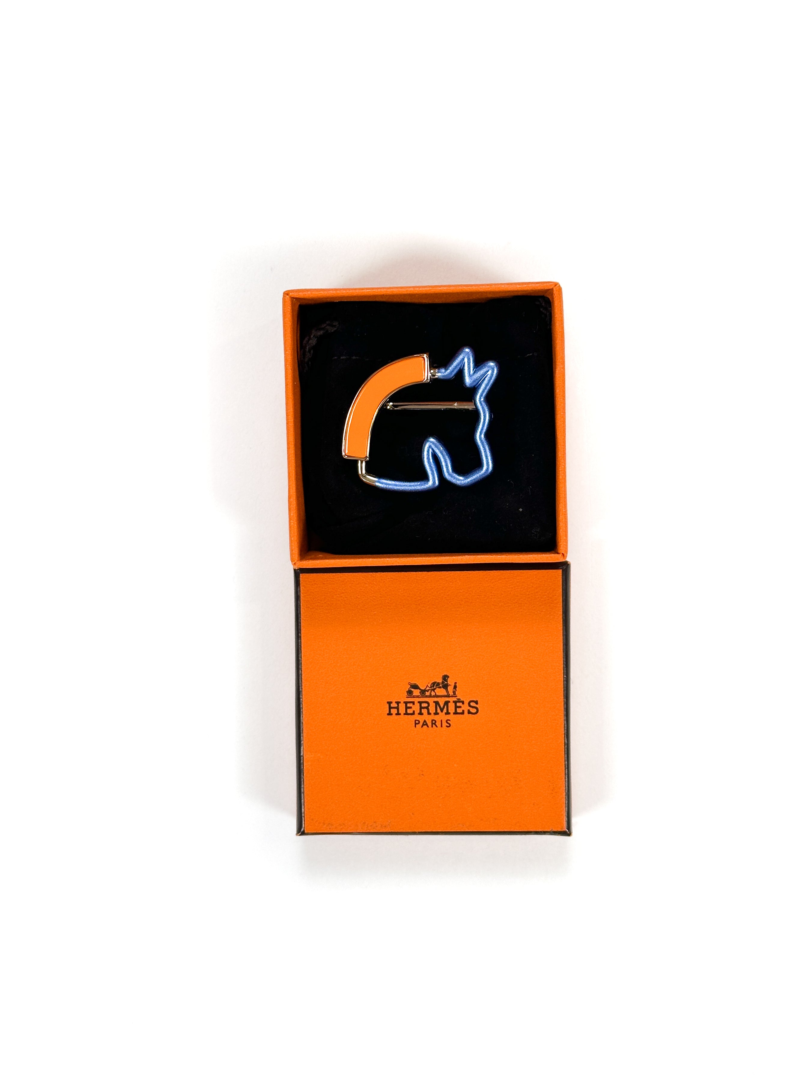 Hermès Cheval Neon 70 Scarf Ring