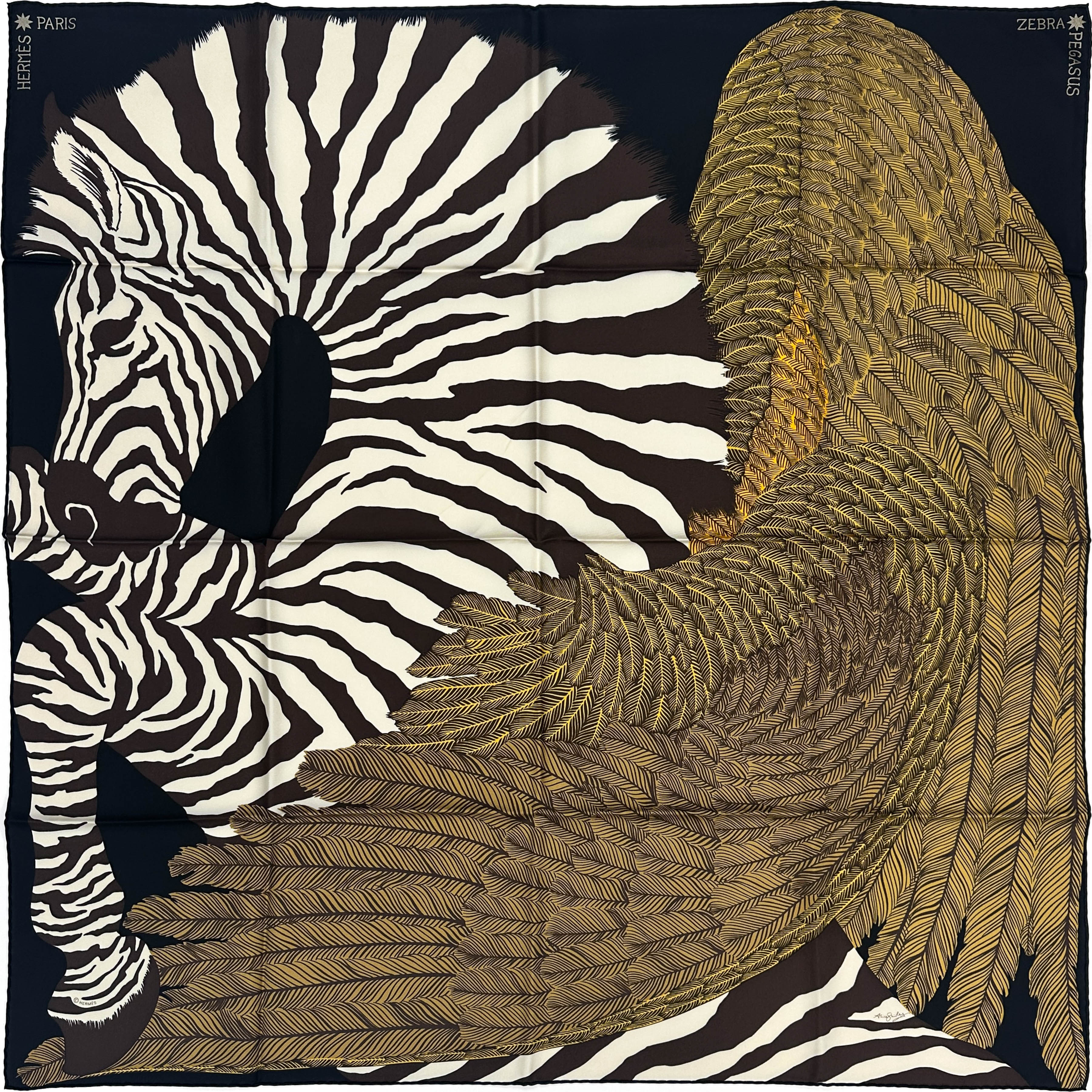 Hermès Zebra Pegasus 90