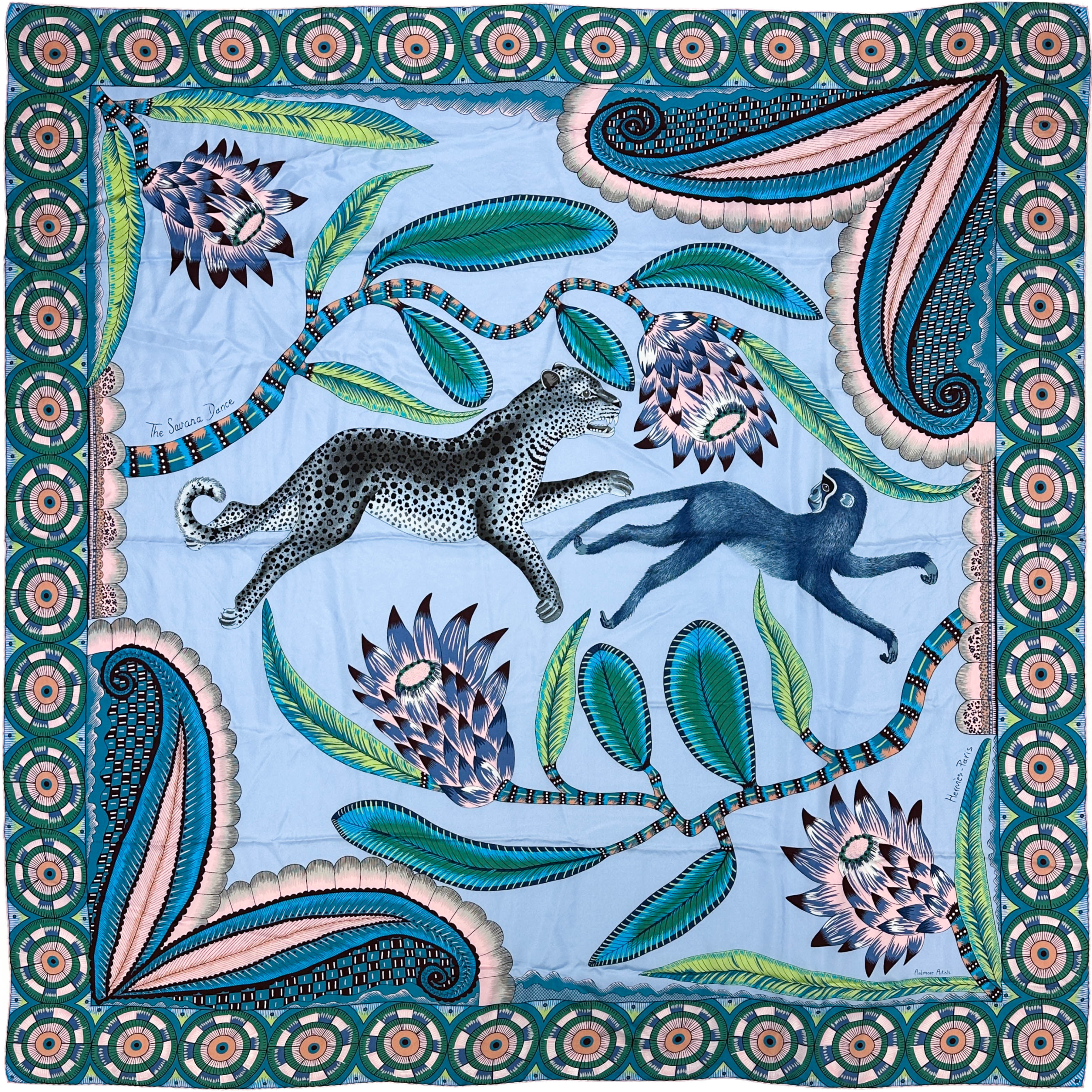 Hermès The Savana Dance Wash Silk 140