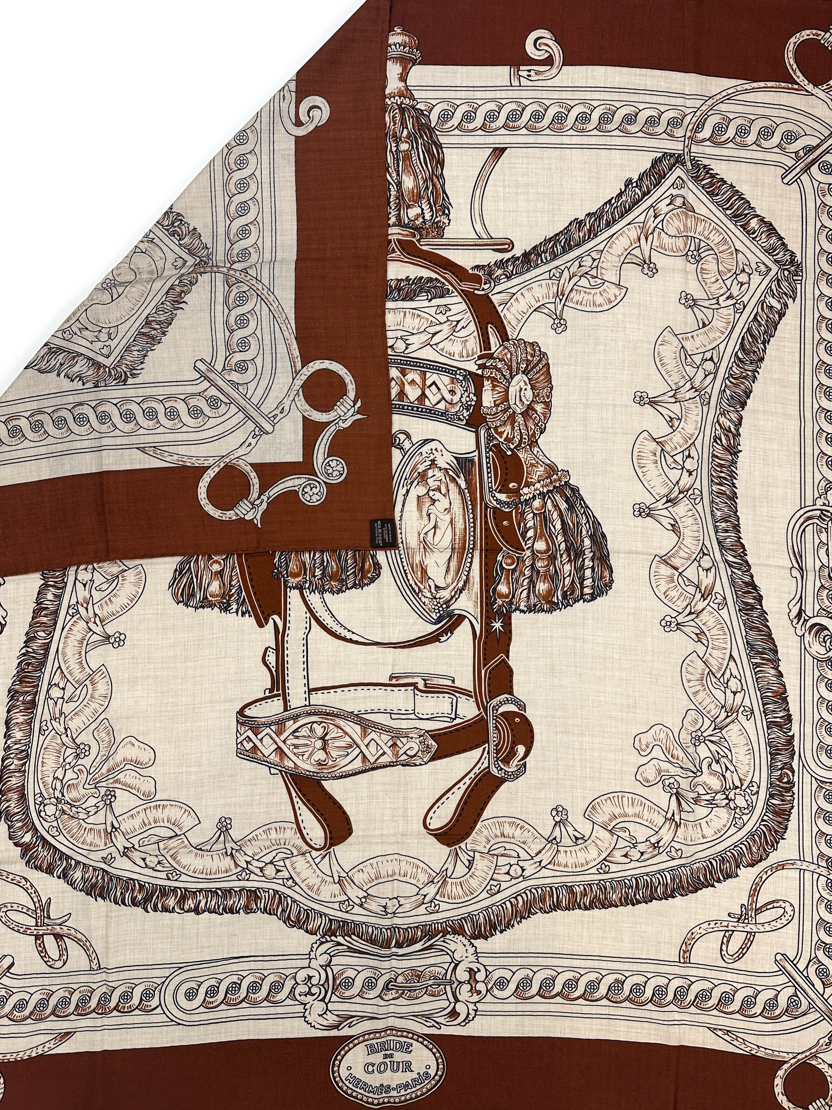 Hermès Brides de Cour Remix Cashmere Silk 140